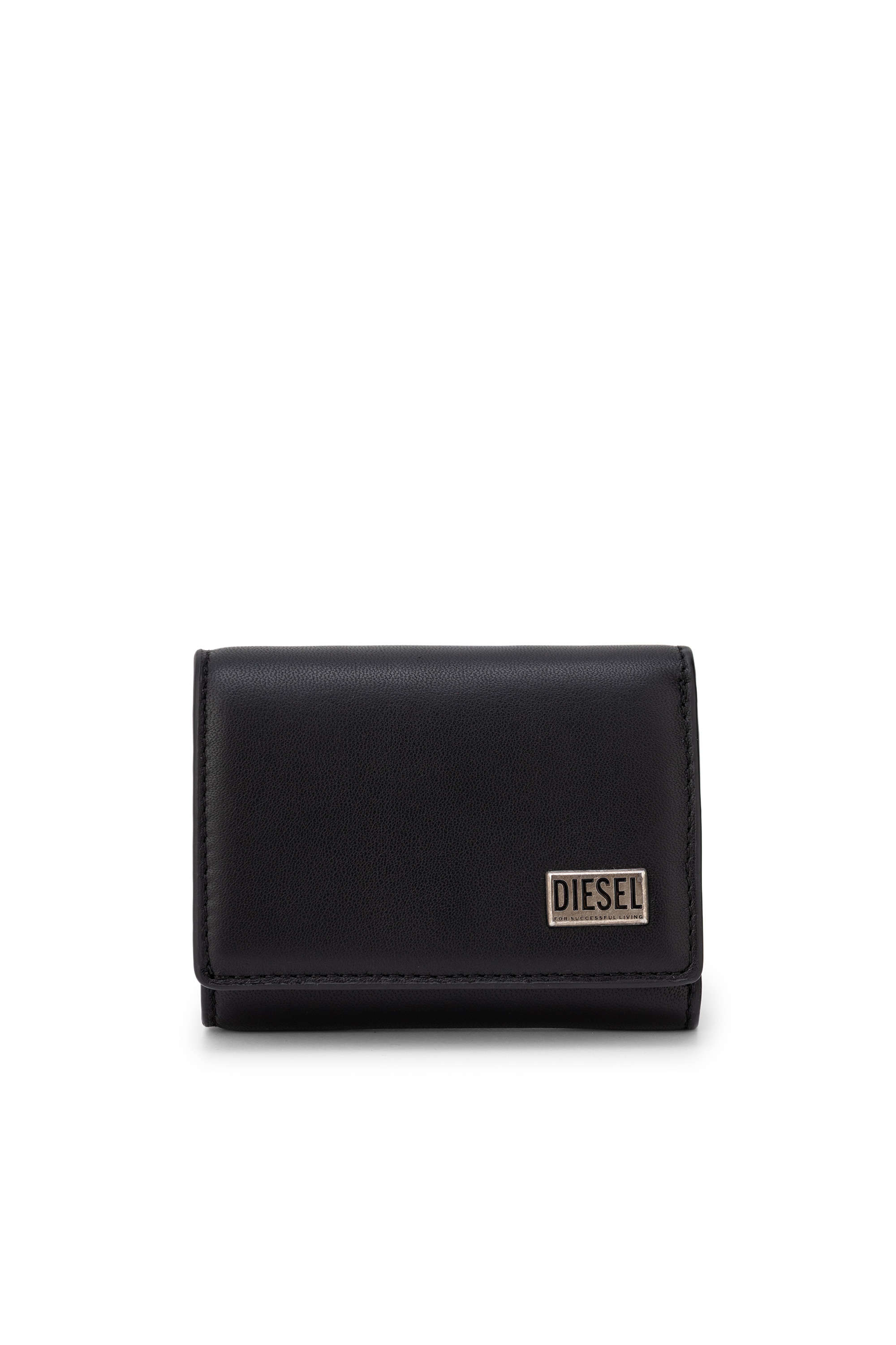 Diesel - BISCOTTO BI FOLD COIN S 3D, Man's Bi-fold wallet in semi gloss leather in null - 1