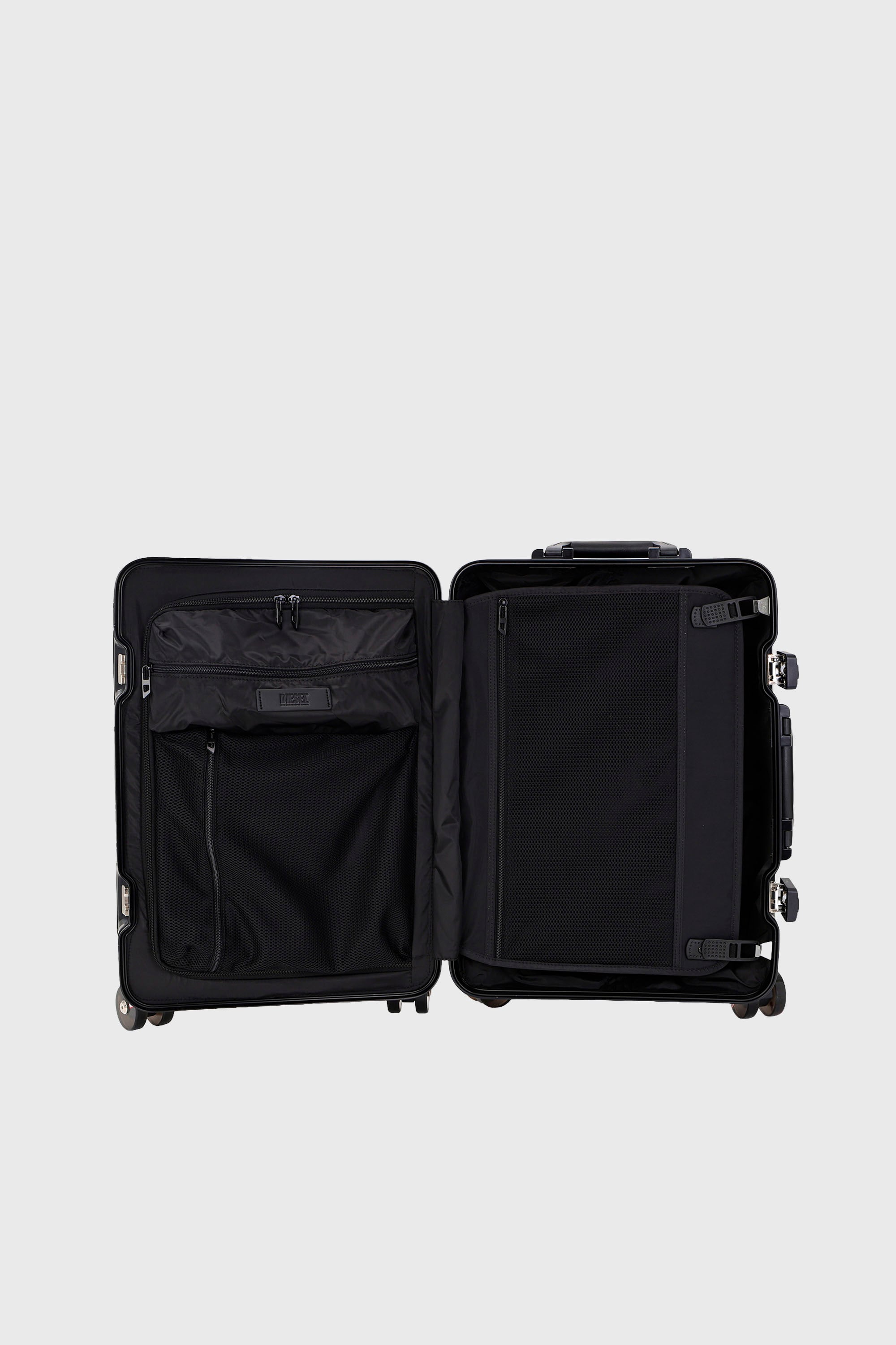 Diesel - DIESEL ALUMINUM TROLLEY- DSL002, Unisex's Aluminum suitcase size S in Black - 3