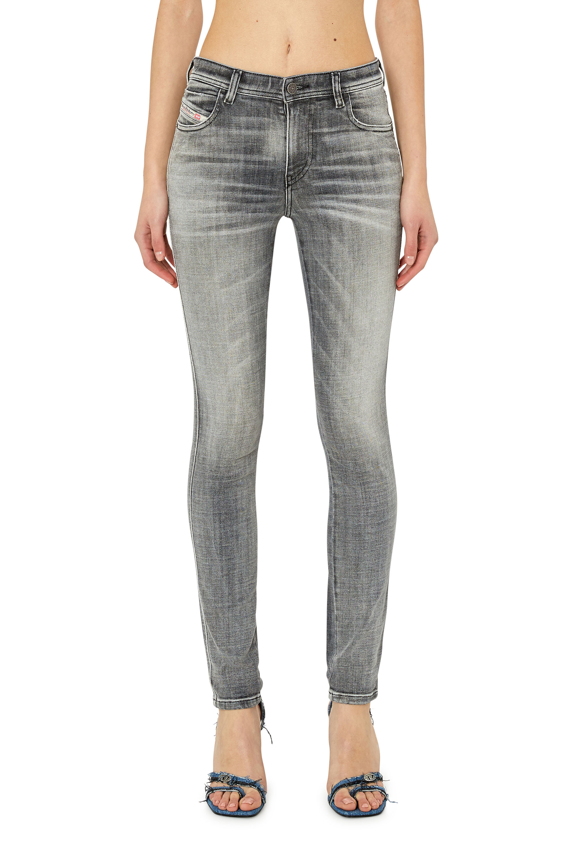 Diesel - Skinny Jeans 2015 Babhila 09E71, Woman's Skinny Jeans - 2015 Babhila in Grey - 2