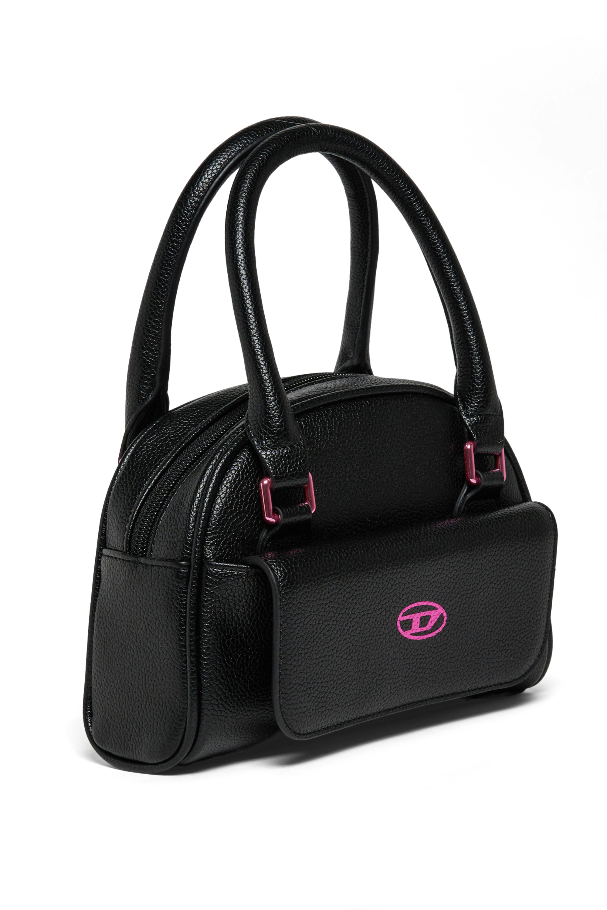 Diesel - WREDY, Woman's WREDY - Bag in grainy coated fabric in Black - 3