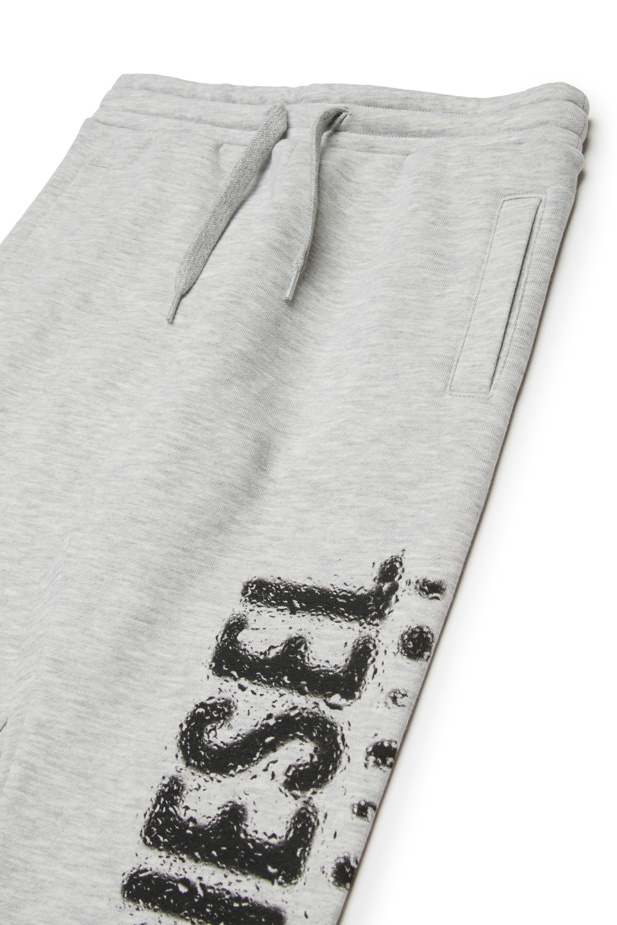 Diesel - PANTLI, Man's Cotton sweatpants with drawstring in Grey - 3