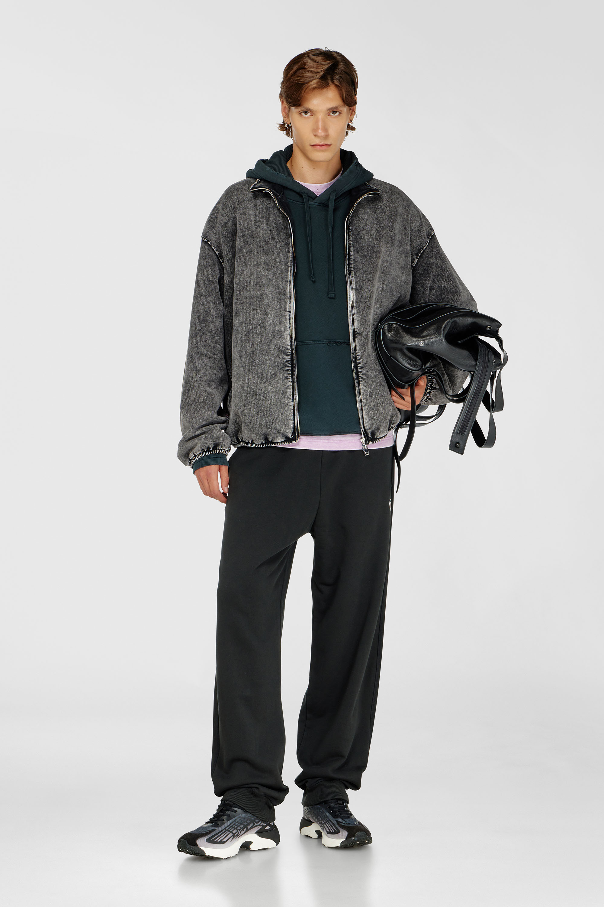 Cotton pants with metallic Oval D