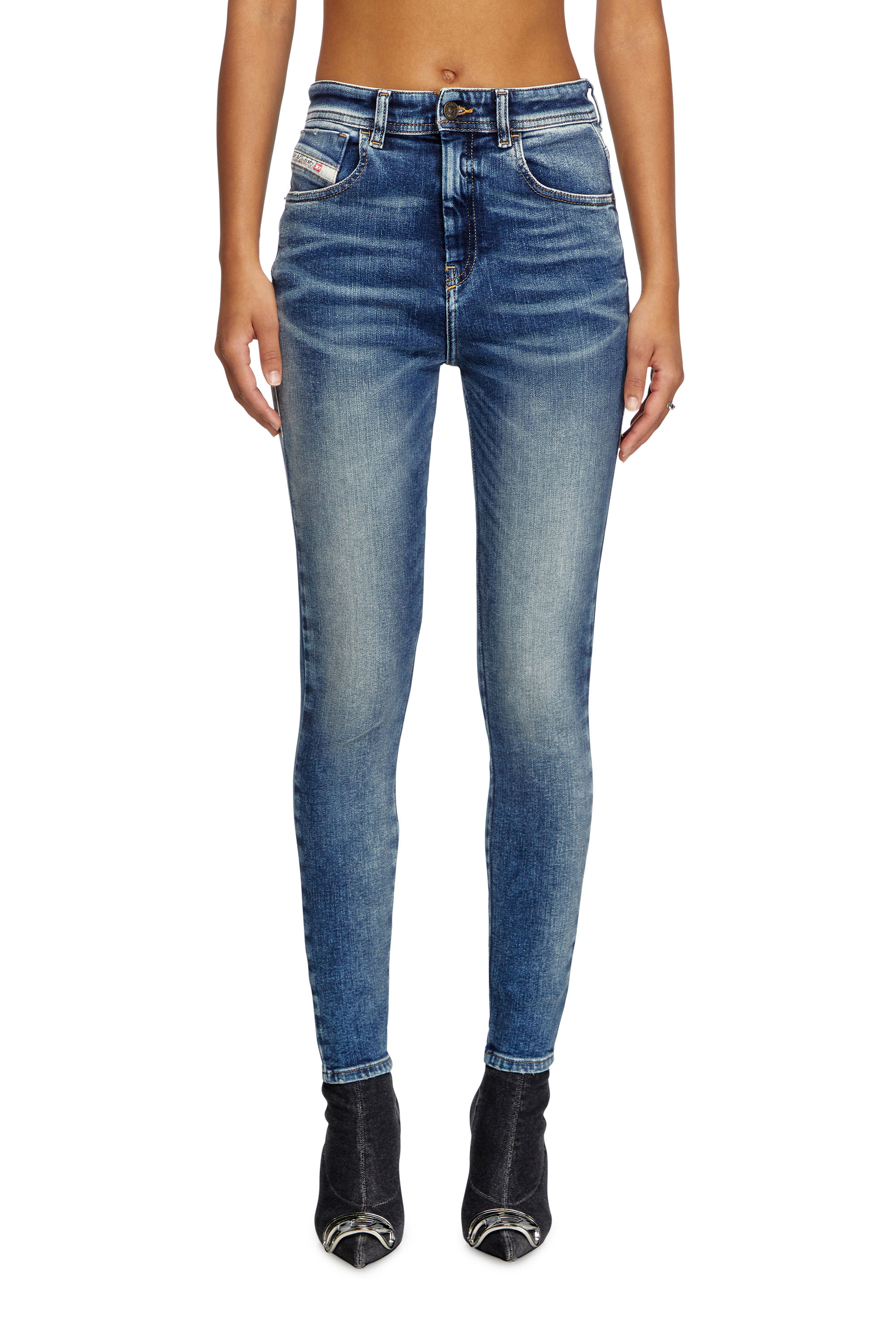 Diesel - Woman's Skinny Jeans 1984 Slandy-High 007Y9, Medium blue - 3