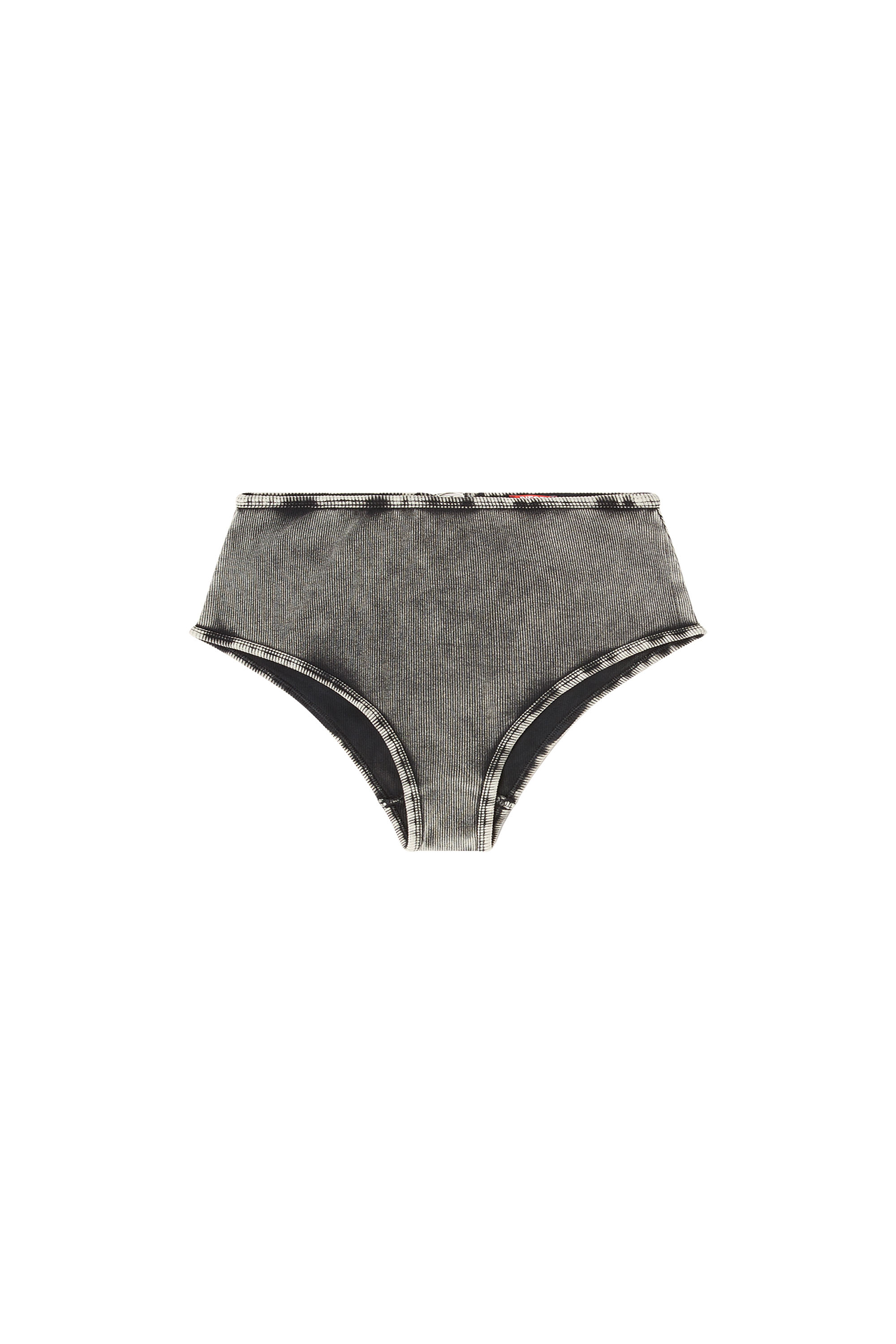 Diesel - CHARLI-DNM, Woman's High-waisted stretch-cotton panties in Dark grey - 3