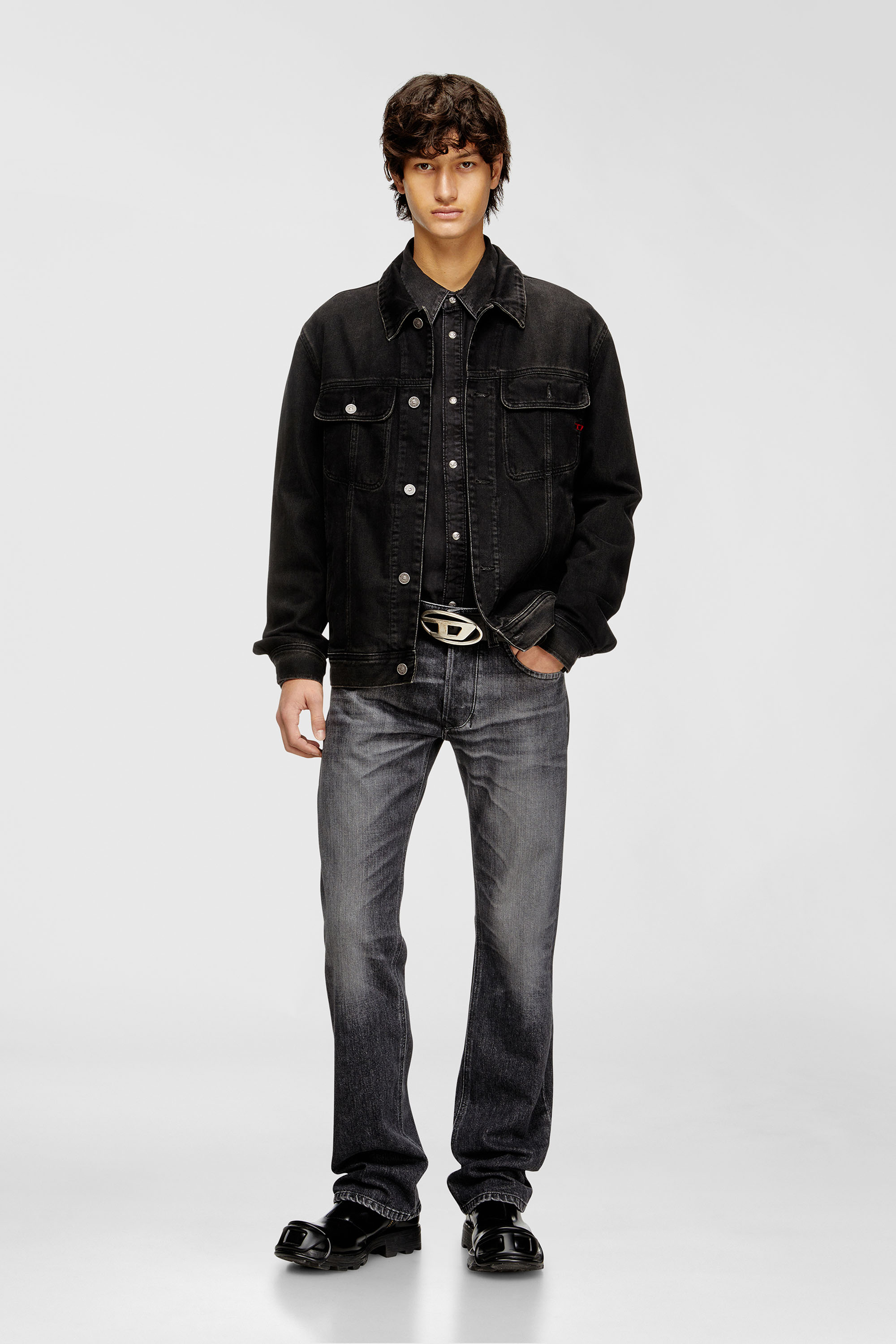 Diesel - Man's Regular Jeans 1985 Larkee 09N49, Grey - 2