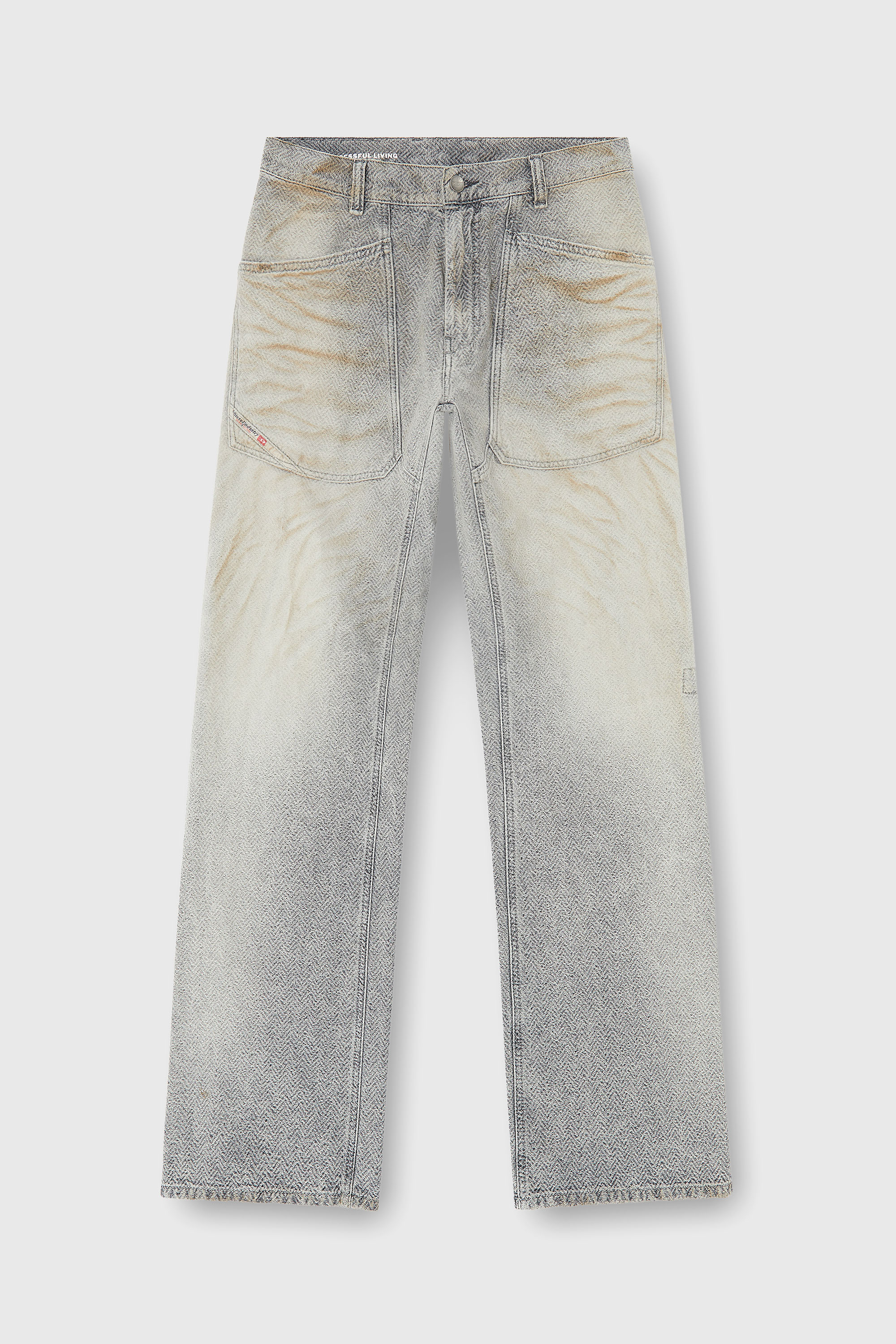 Diesel - Man's Relaxed Jeans D-Zeta 09Q11, Grey - 2