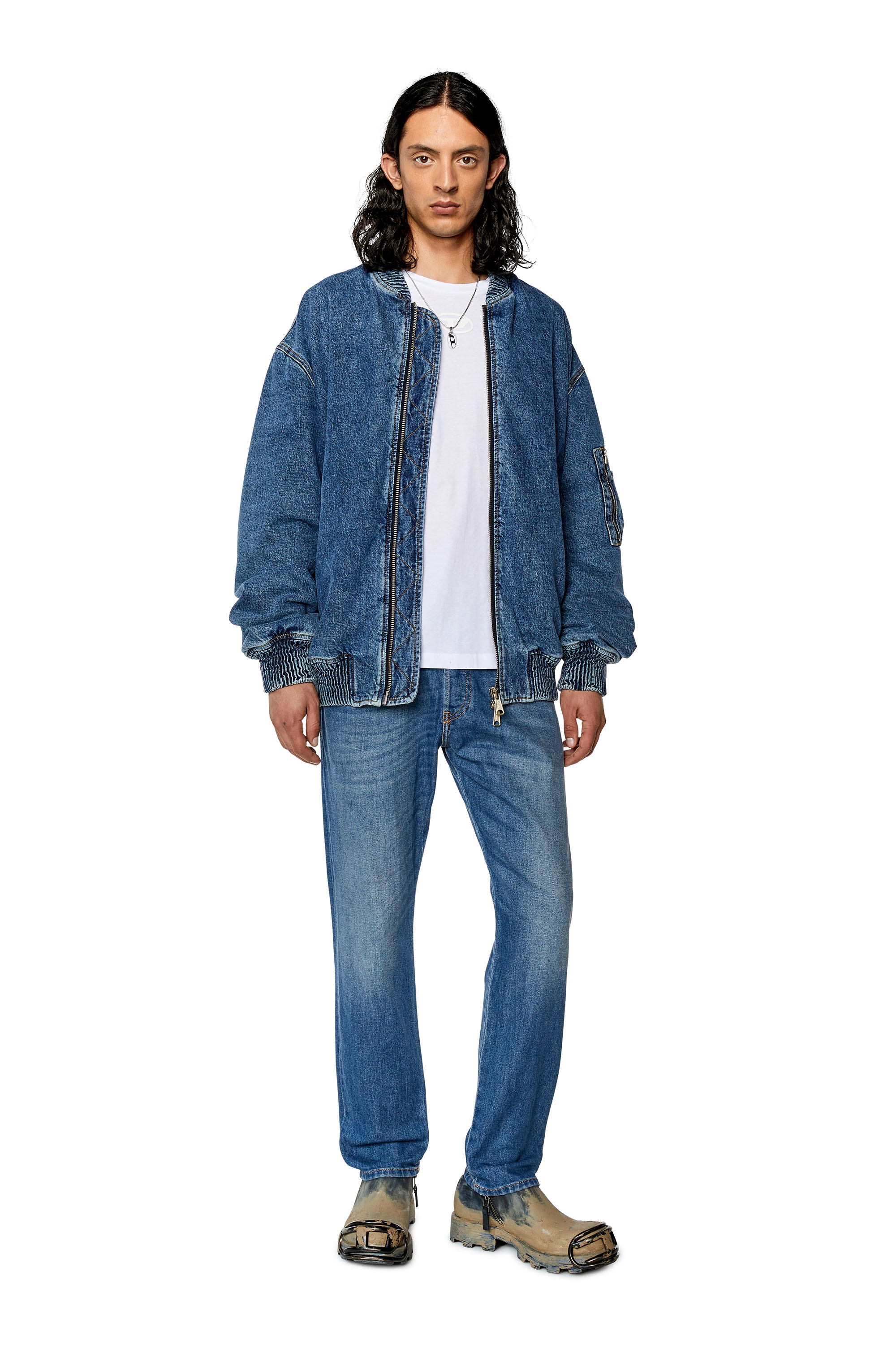 Diesel - Tapered Jeans D-Yennox 09G83, Medium blue - Image 1