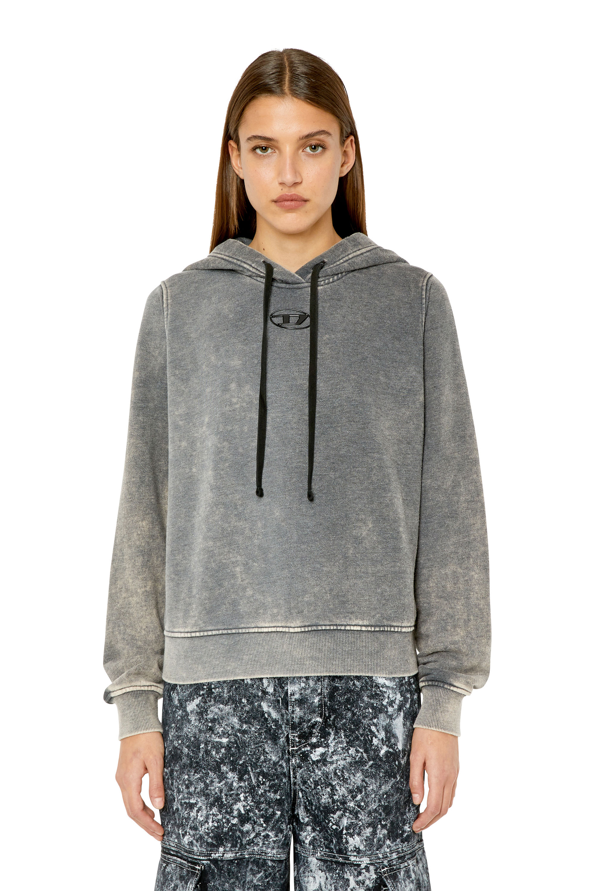 Diesel - F-REGGY-HOOD-G2, Dark grey - Image 1