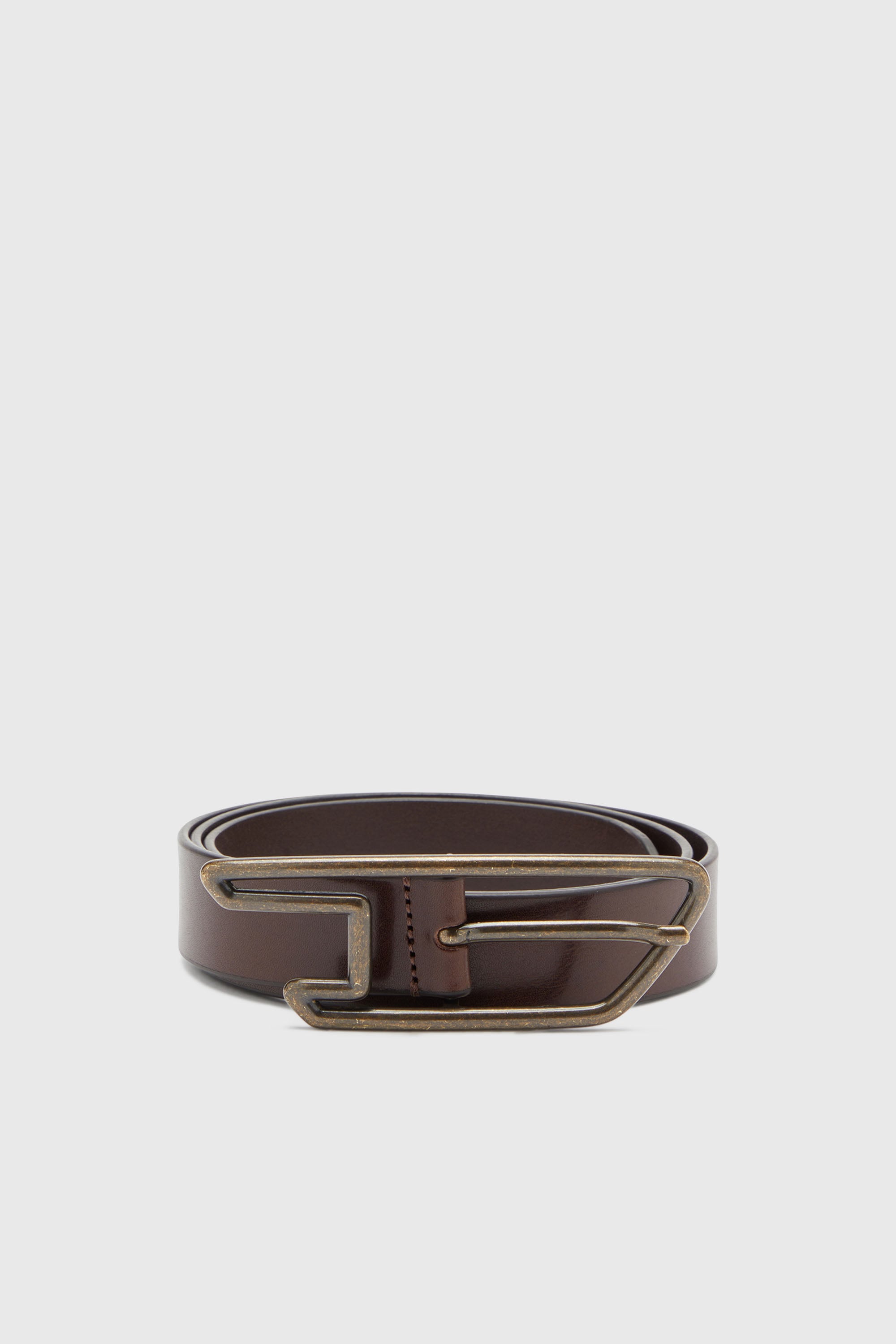 3cm leather belt with D-logo buckle