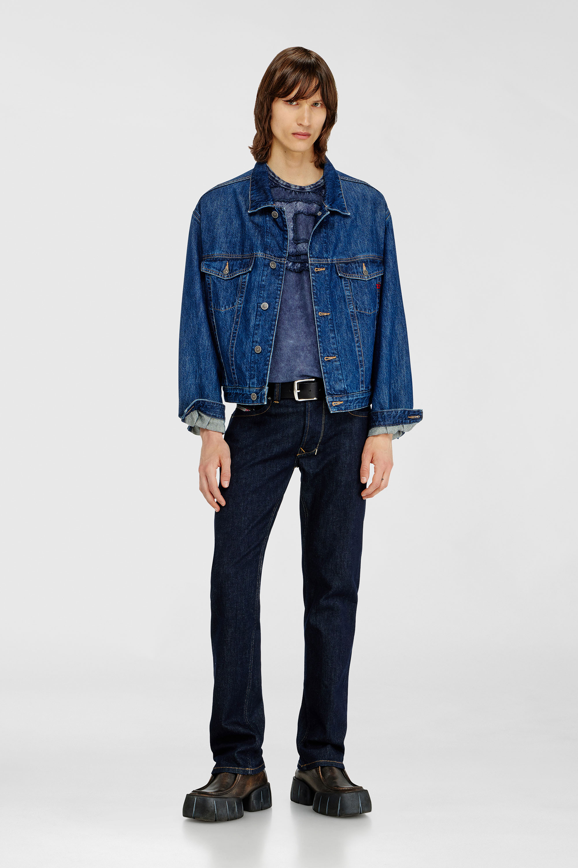 Diesel - Man's Regular Jeans 1985 Larkee 0DBEJ, Dark Blue - 2
