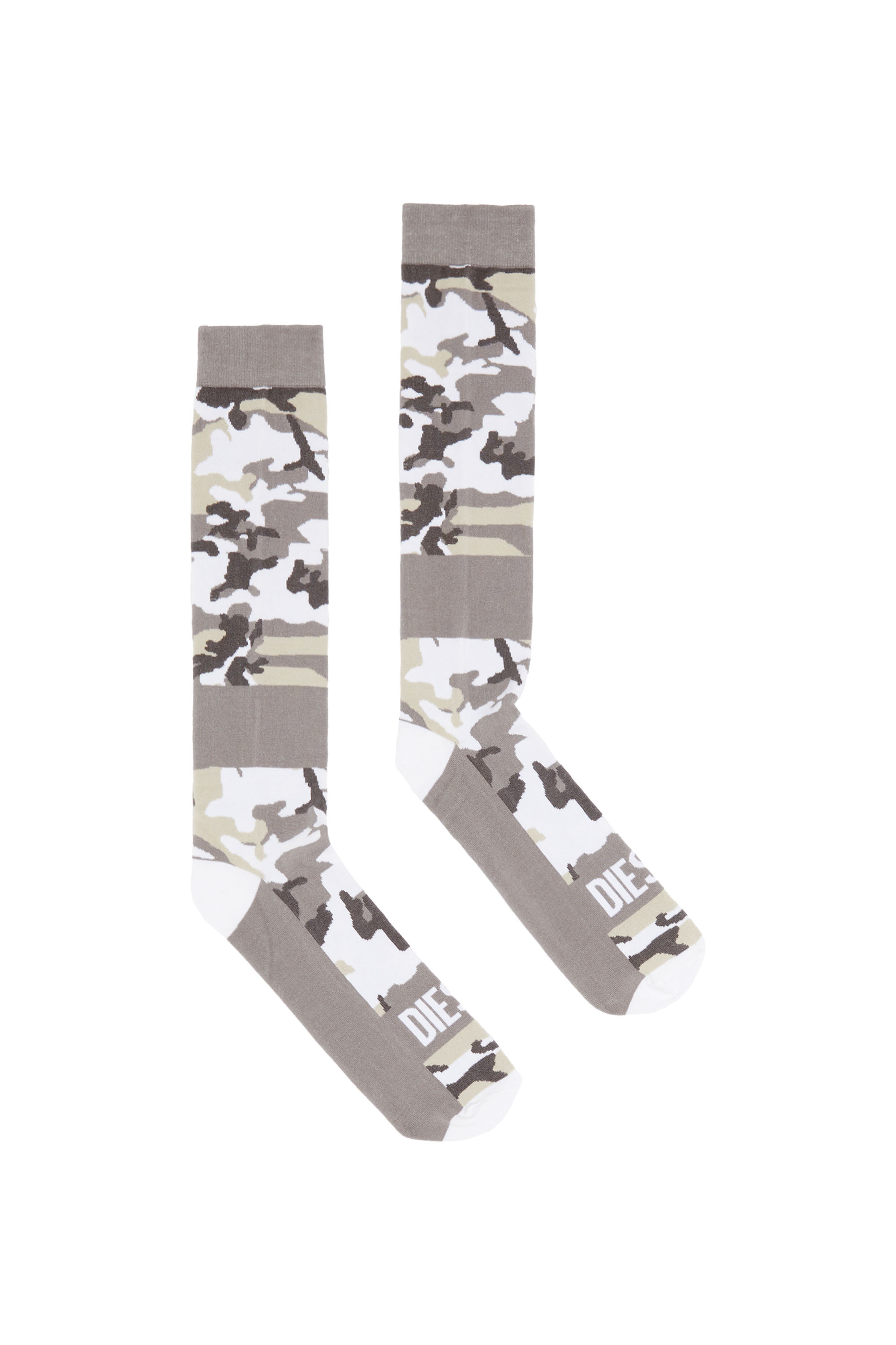 SKM-LONG, Grey/White - Socks
