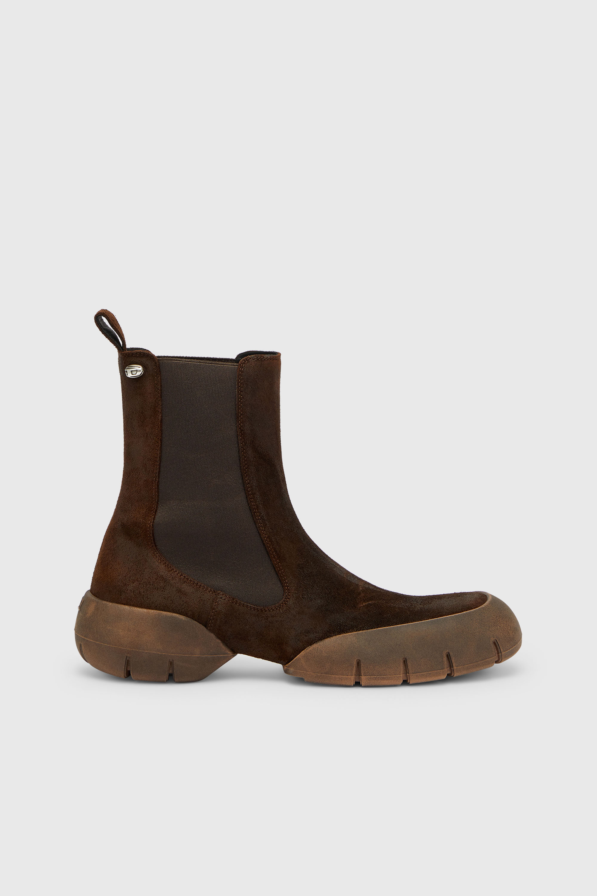 Diesel - D-MATHIEU CH, Man's D-Mathieu - Suede boots with rubber outsole in null - 1