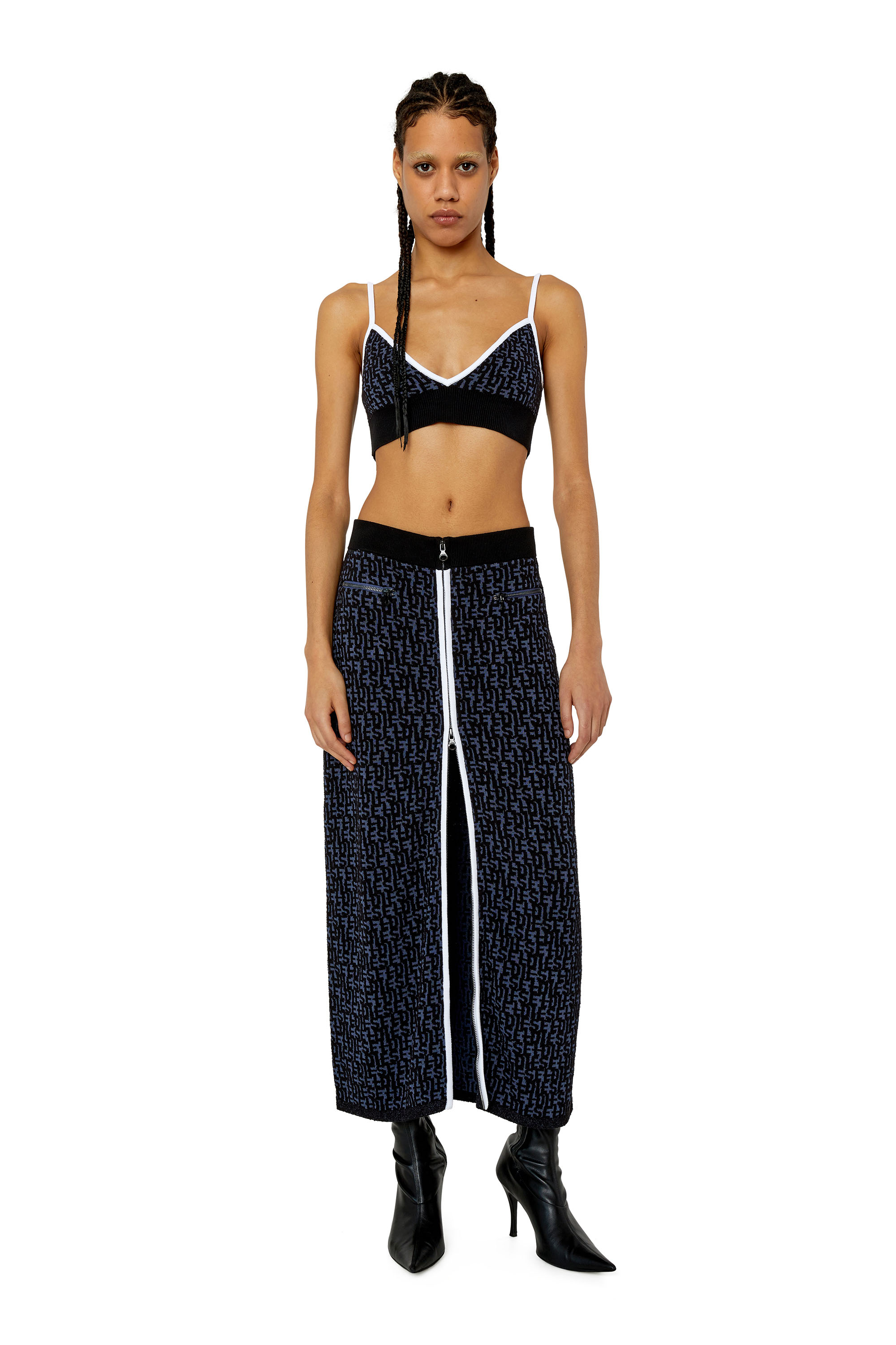 Diesel - M-ATHILDE-TOP, Black/Blue - Image 4