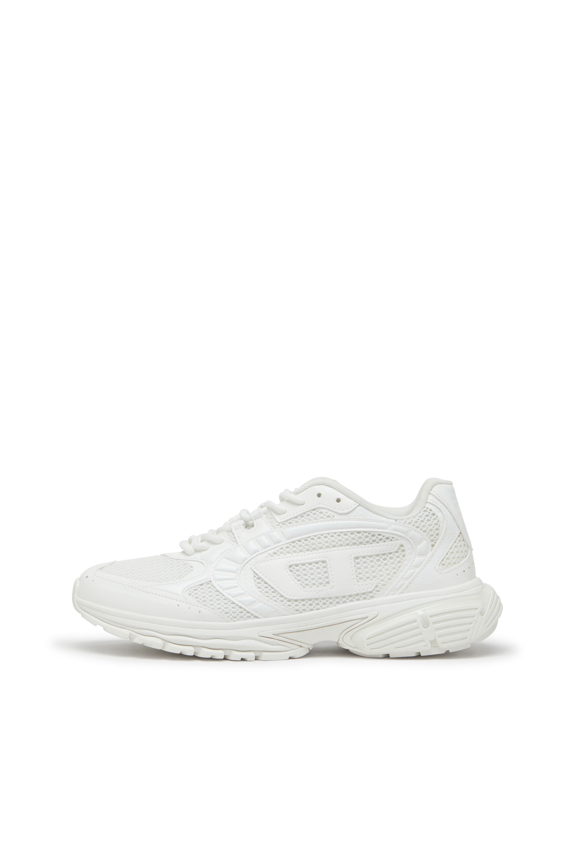 Diesel - S-PRO-V-DENSE LOW W, Woman's S-Pro-V-Dense-Monochrome mesh sneakers with Oval D logo in White - 8