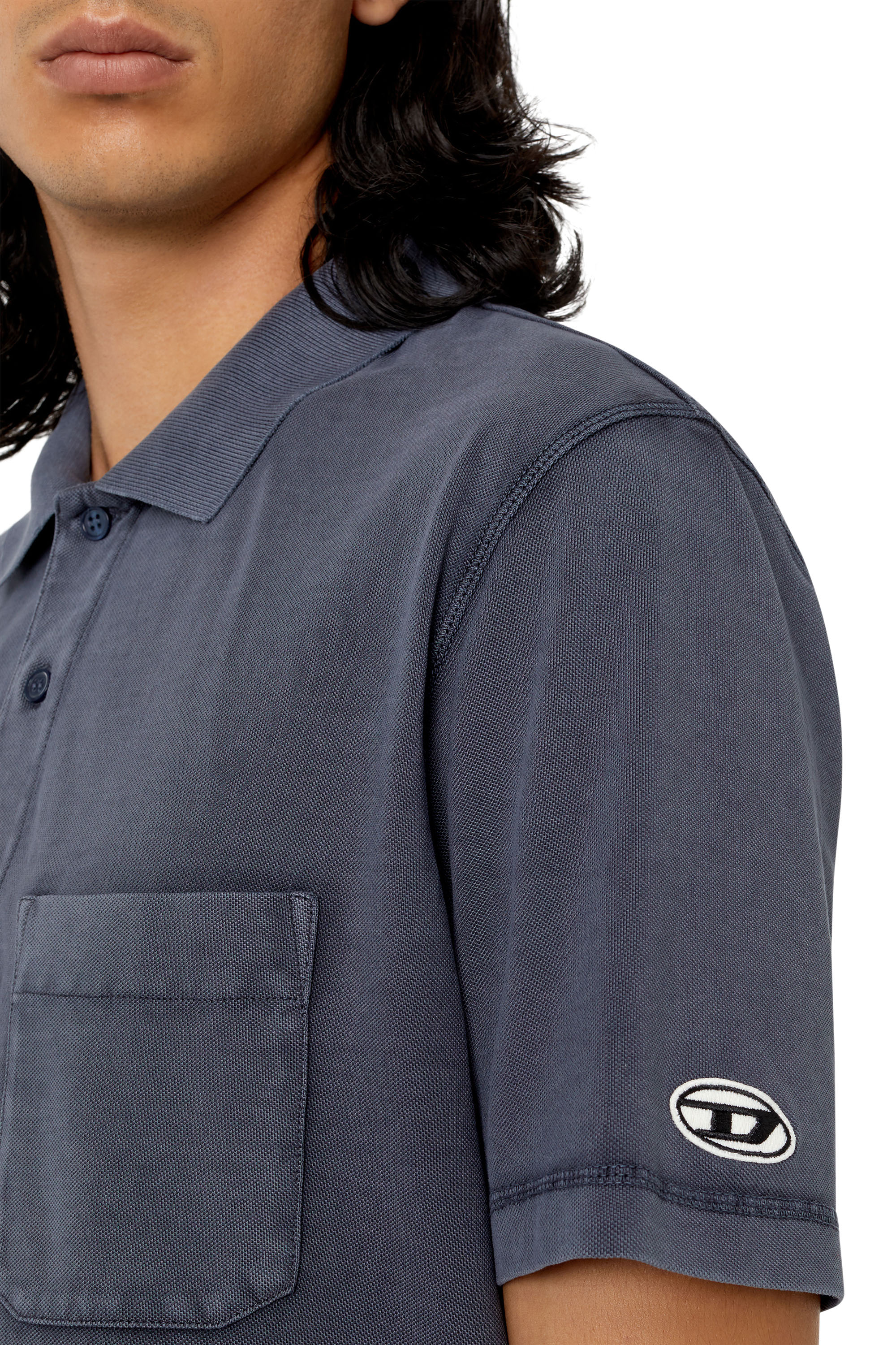 Diesel - T-POLO-WORKY-DOV-PE, Dark Blue - Image 4