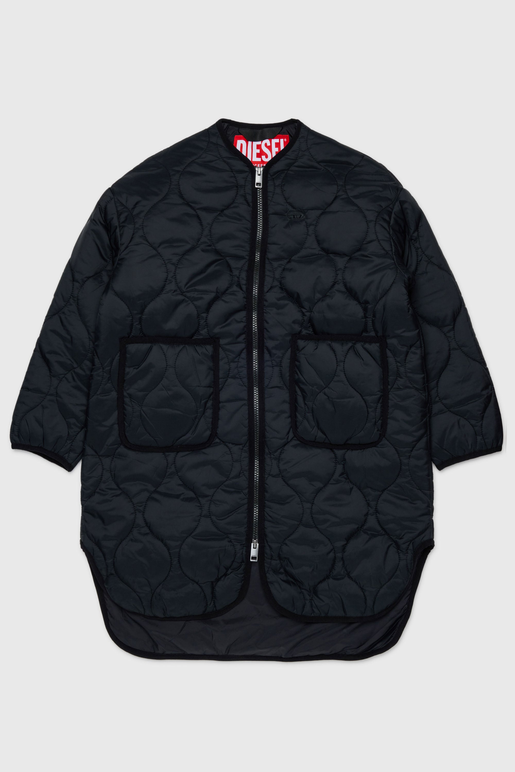 Liner jacket in quilted nylon