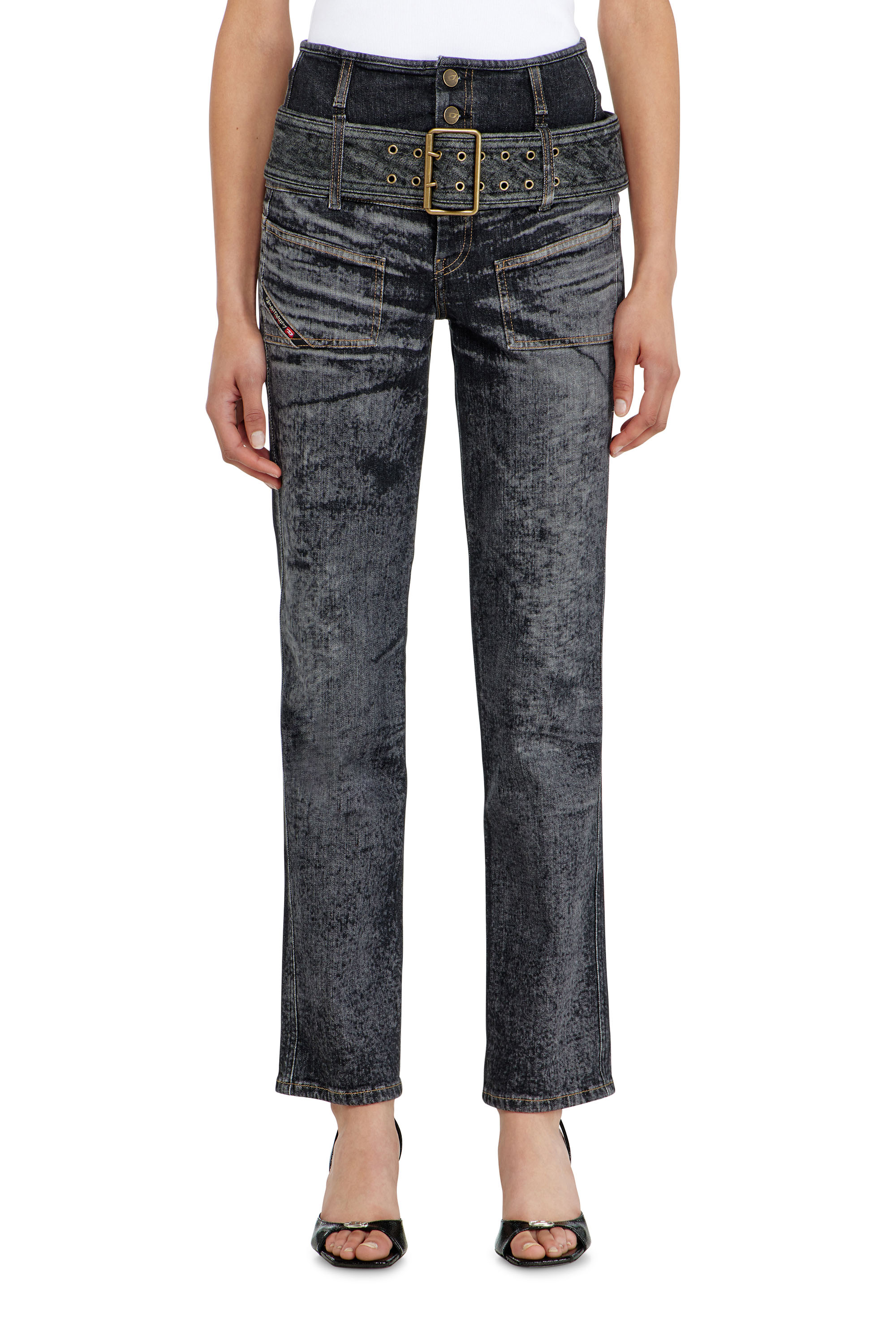 Diesel - Woman's Slim Jeans D-Gorina 09Q30, Black/Dark grey - 4