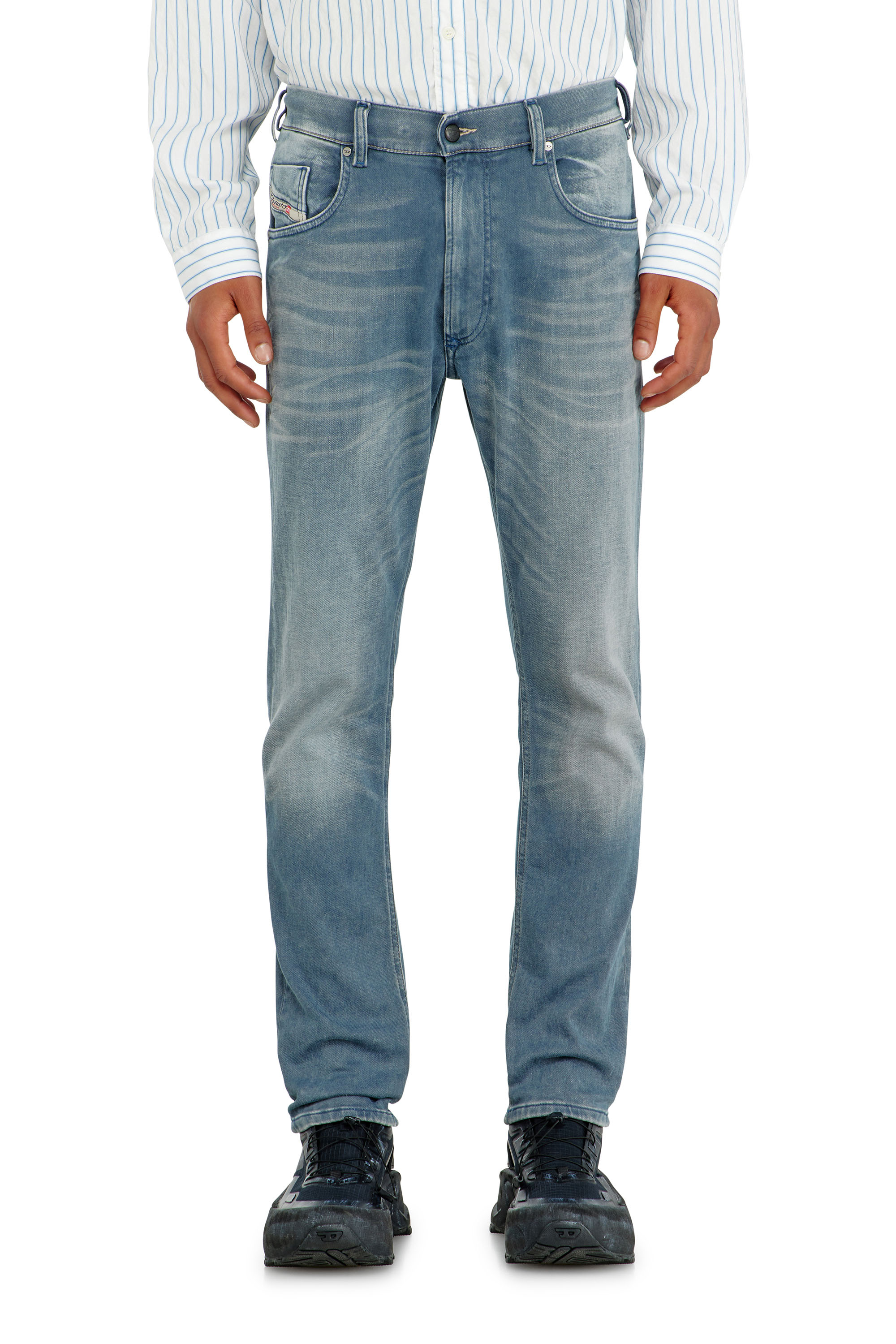 Diesel - Man's Regular 2032 D-Krooley-BW Joggjeans&reg; 09P91, Light Blue - 3