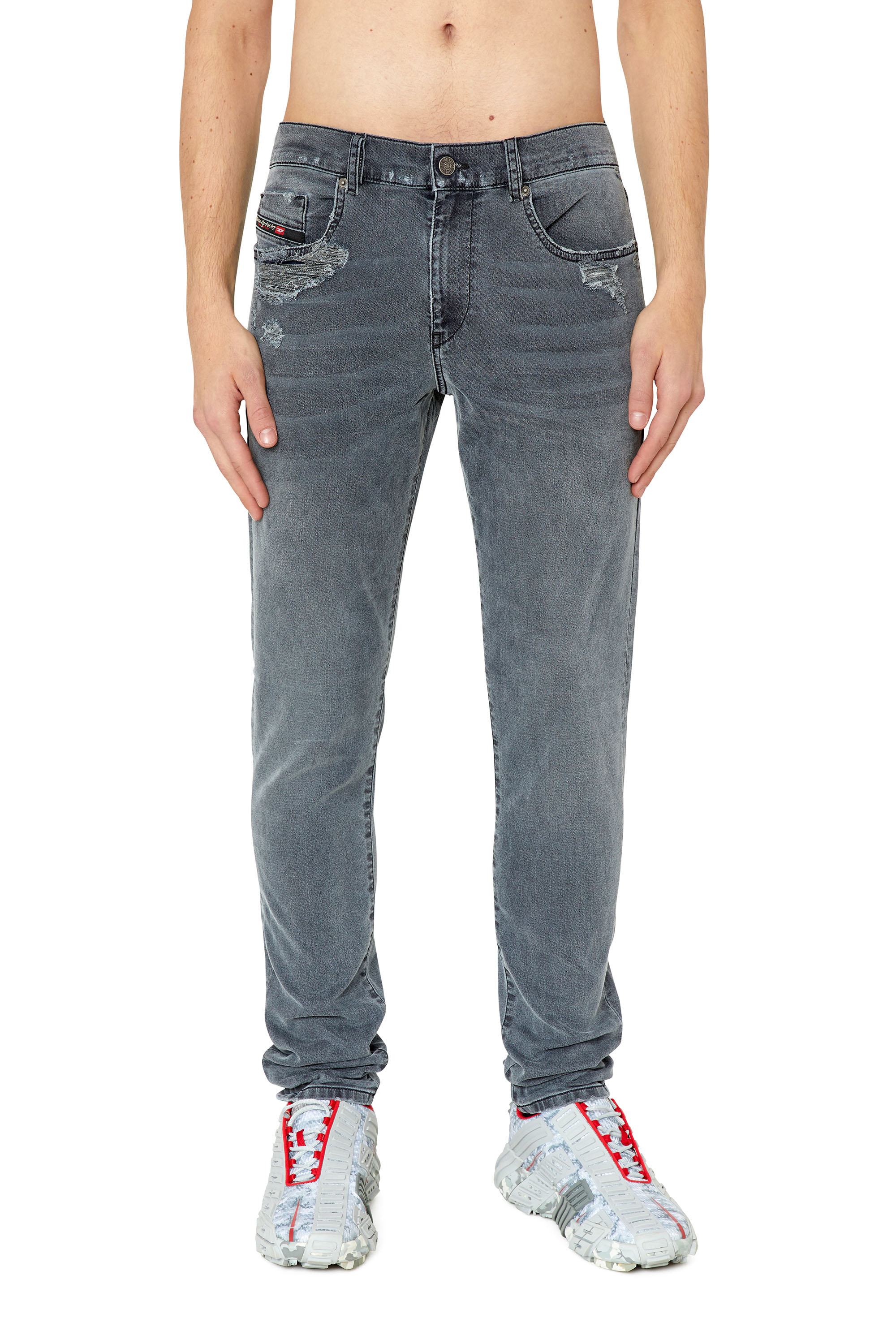 Diesel - D-Strukt JoggJeans® 068CN Slim, Black/Dark grey - Image 1