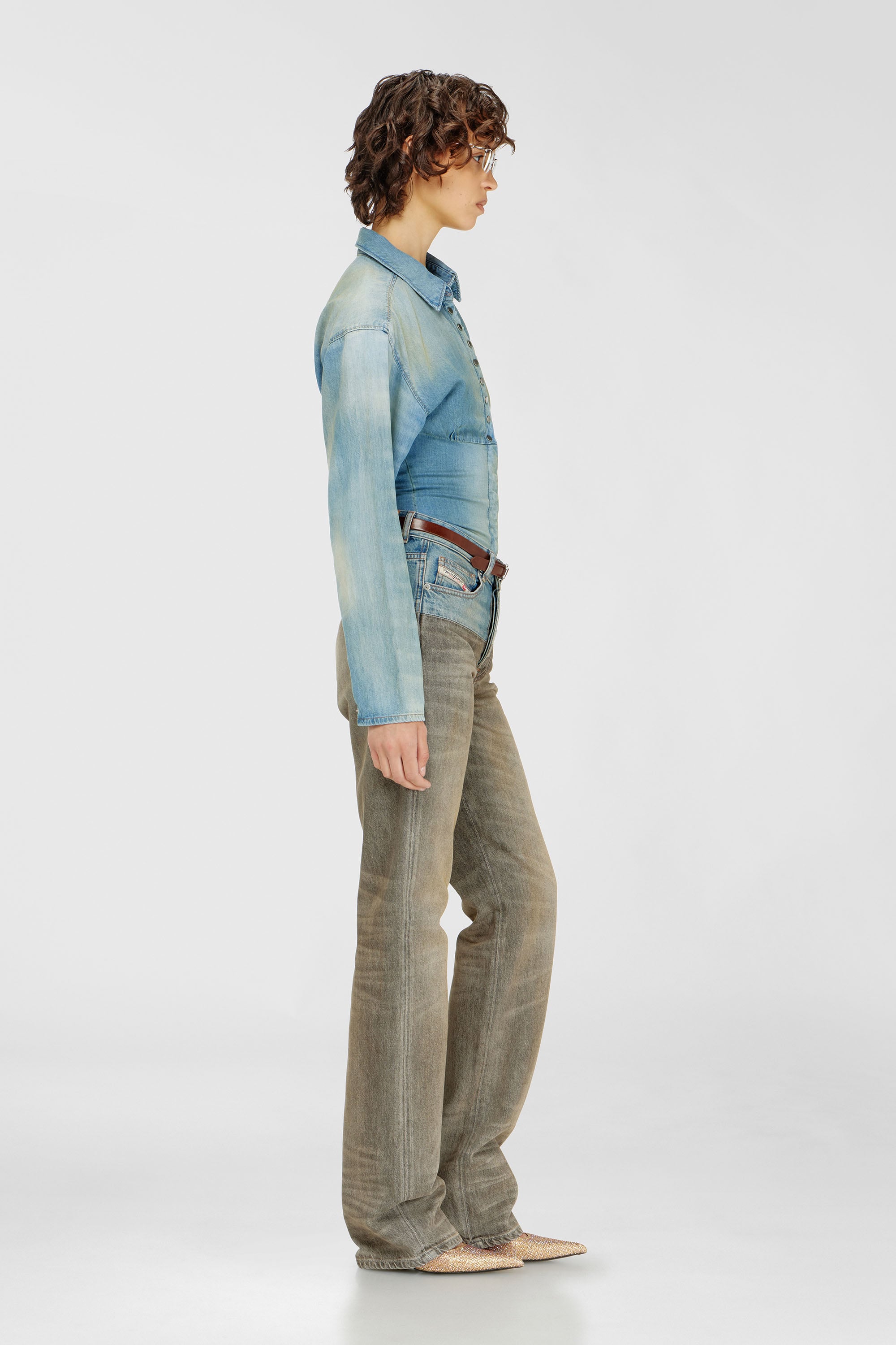 Diesel - Woman's Regular Jeans D-Sie 0ADDX, Grey/Blue - 2