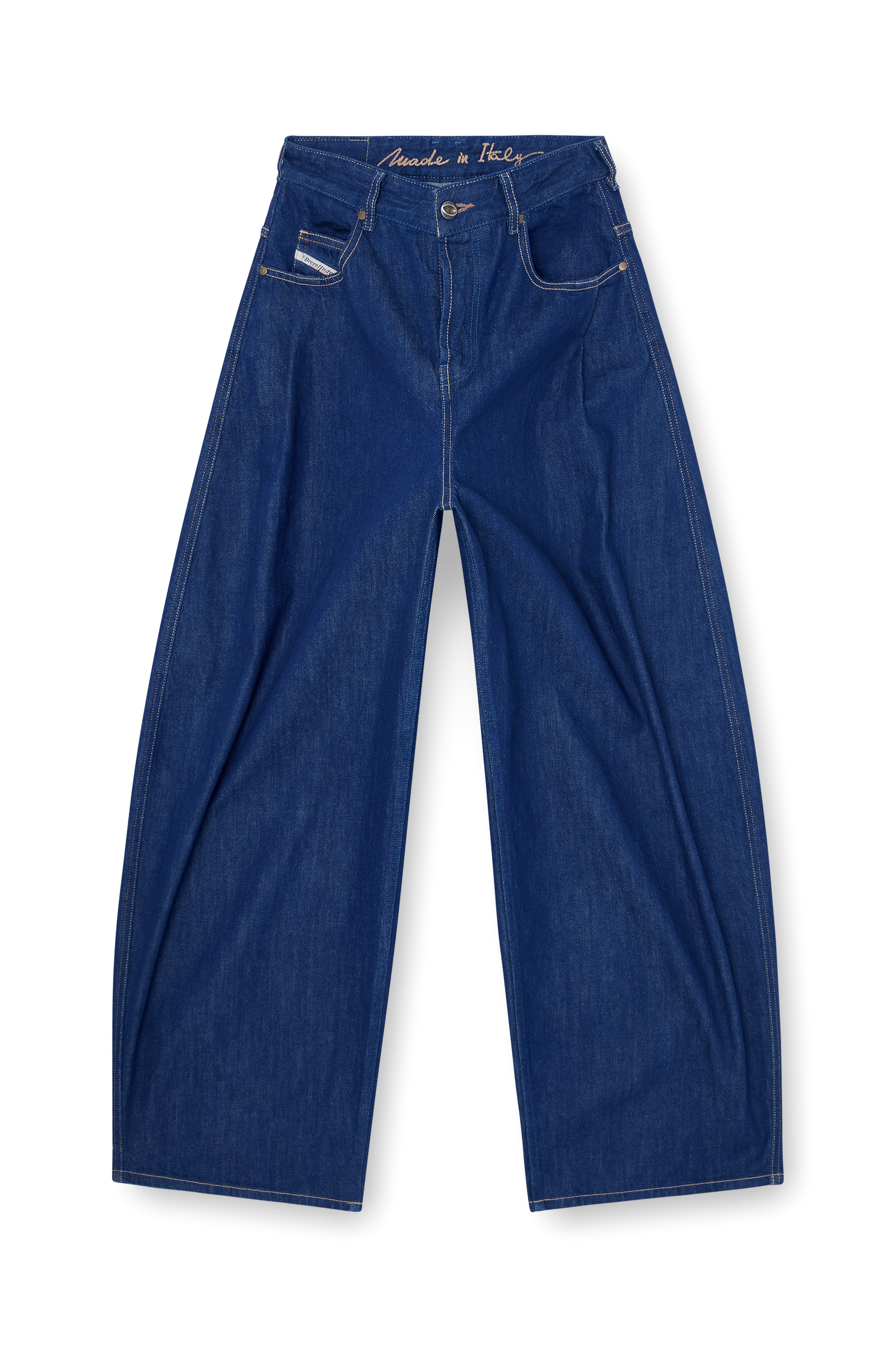Diesel - Woman's Relaxed Jeans 1987 D-Khelz 09Q09, Dark Blue - 3