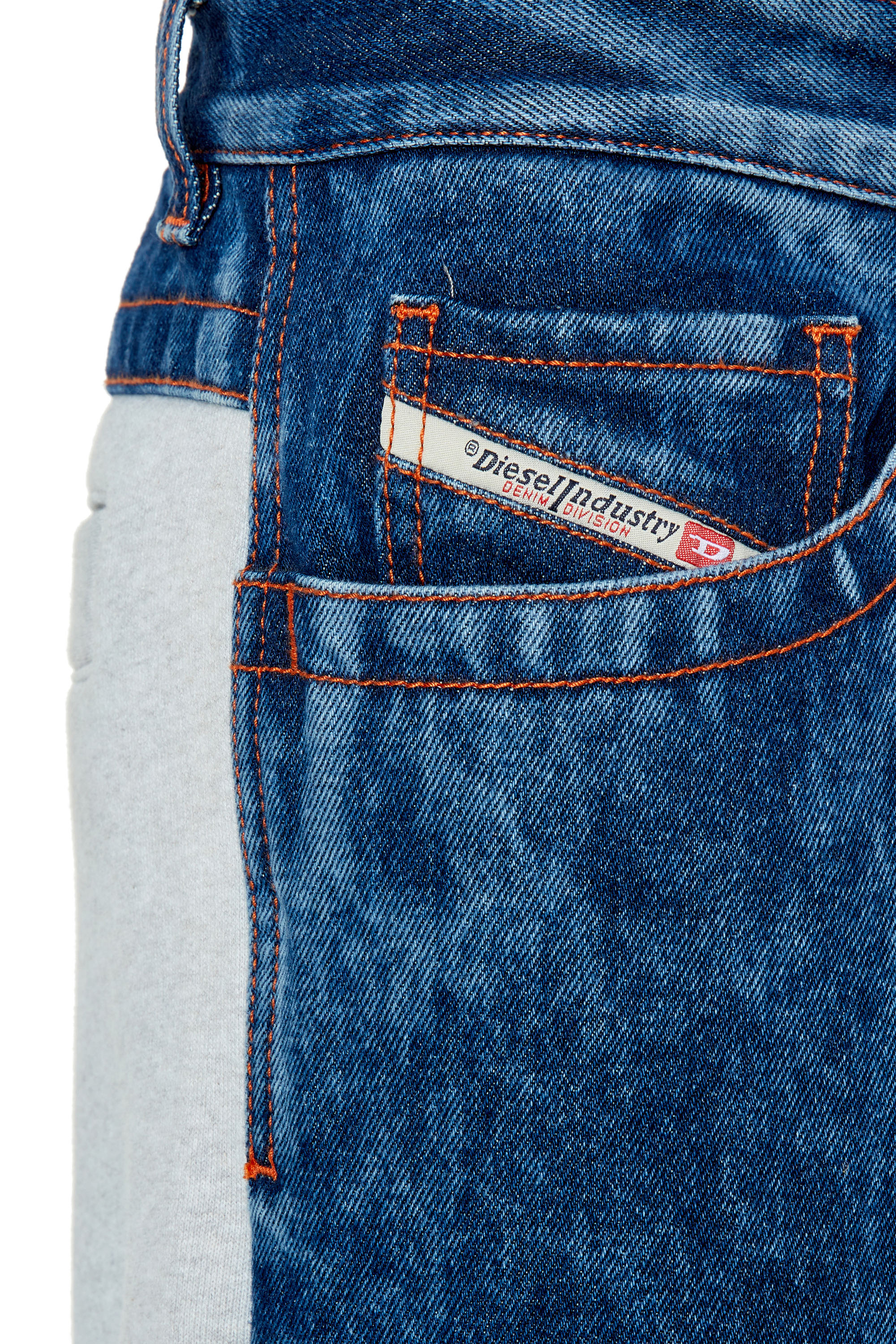 Diesel - D-Riser 0EMAD Straight Jeans, Dark Blue - Image 3