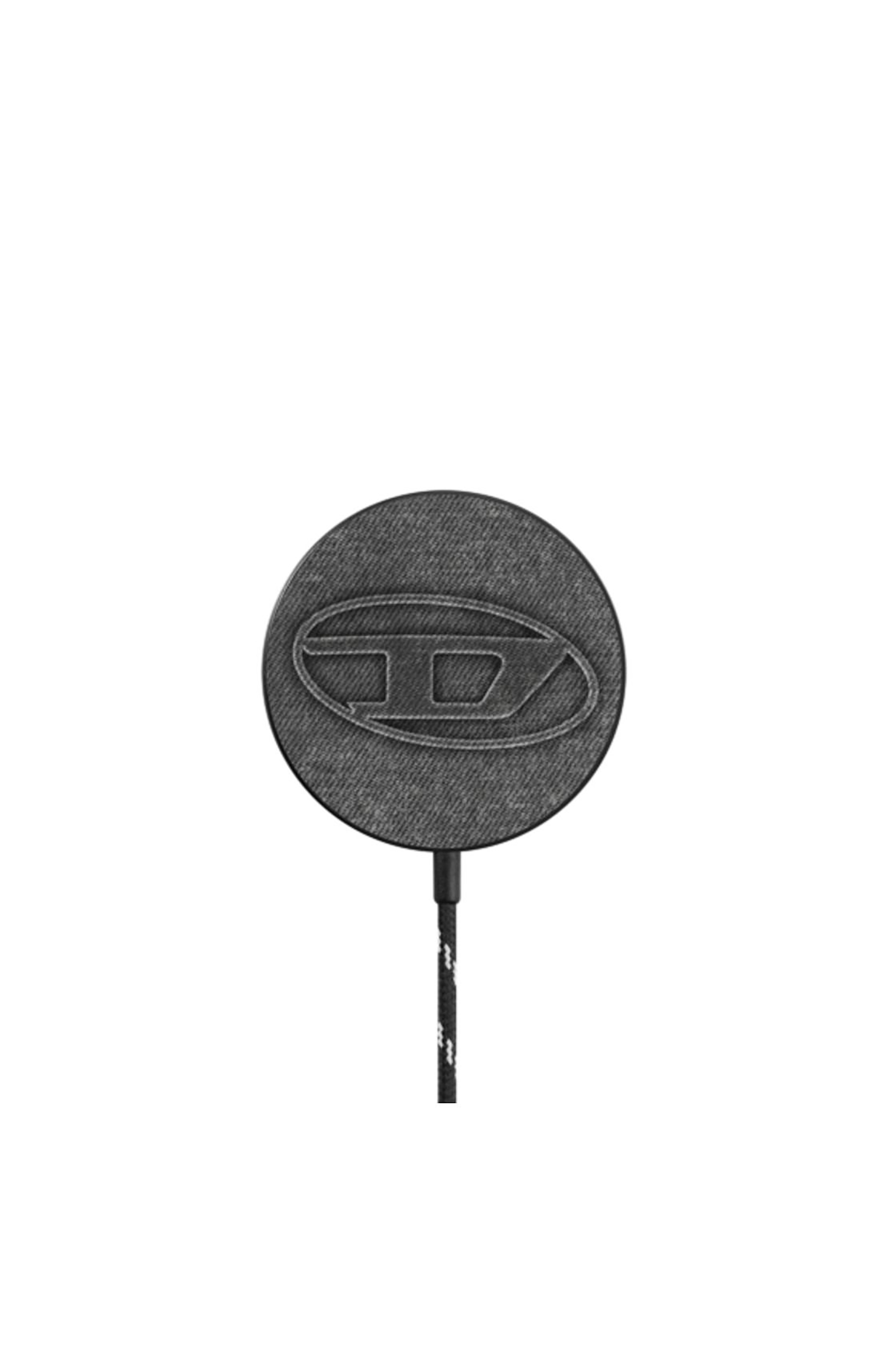 Diesel - 60621 CHARGER WIRELESS CHARGER, Unisex's Oval D Magsafe Wireless Charger in Black - 1