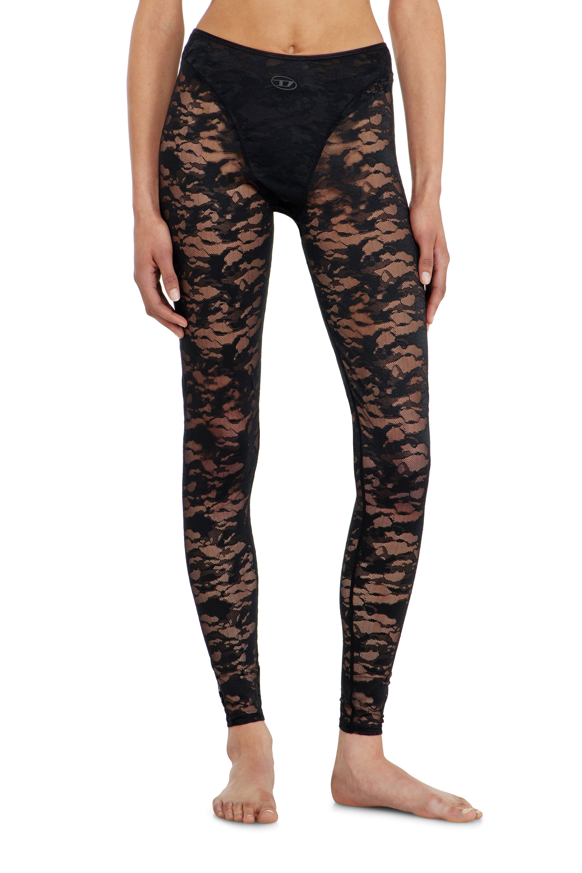 Diesel - HAYLEY-UTLT, Woman's Leggings in nylon camouflage lace in null - 2