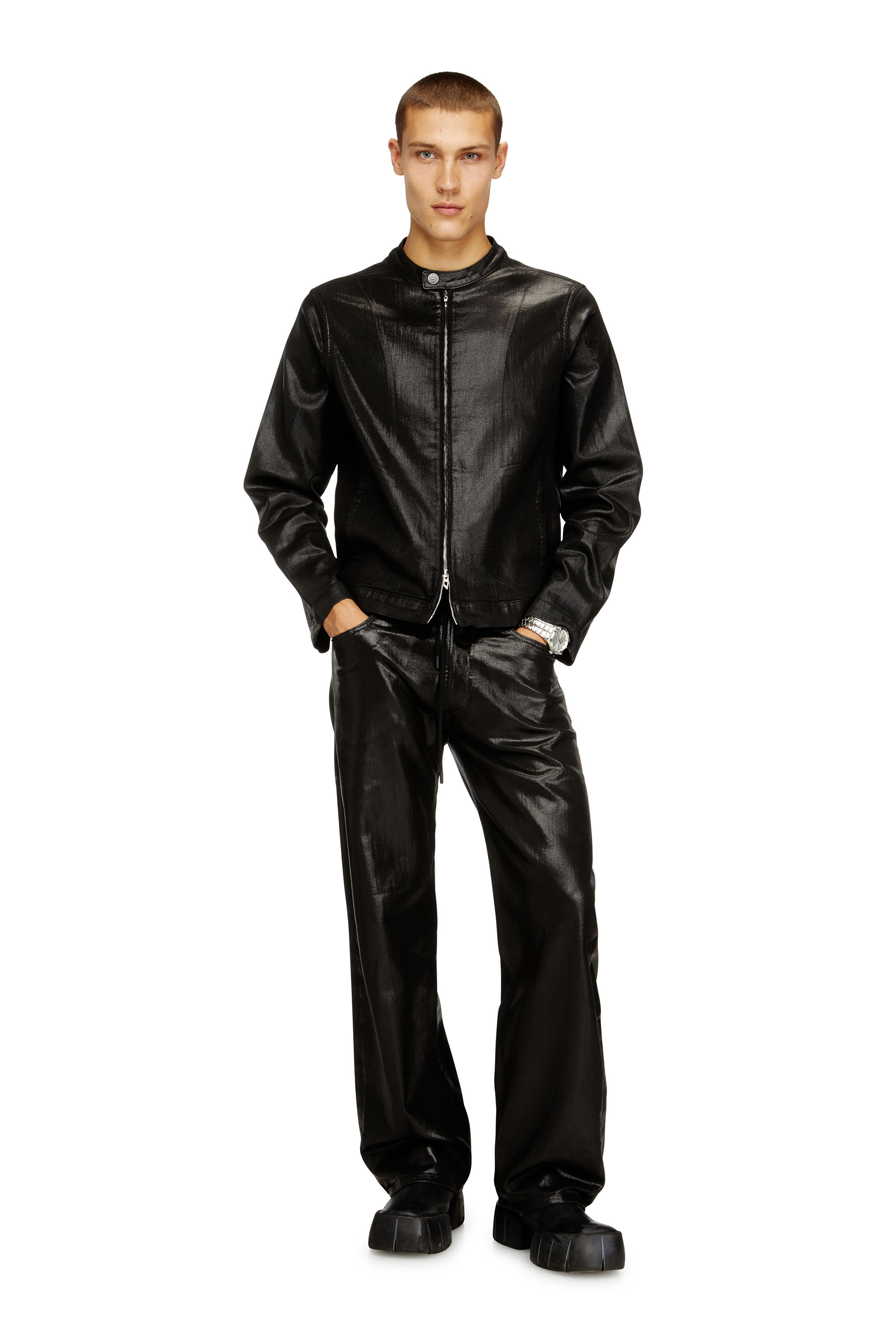 Diesel - Man's Relaxed 2080 D-Reel Joggjeans&reg; 068VD, Black/Dark grey - 2