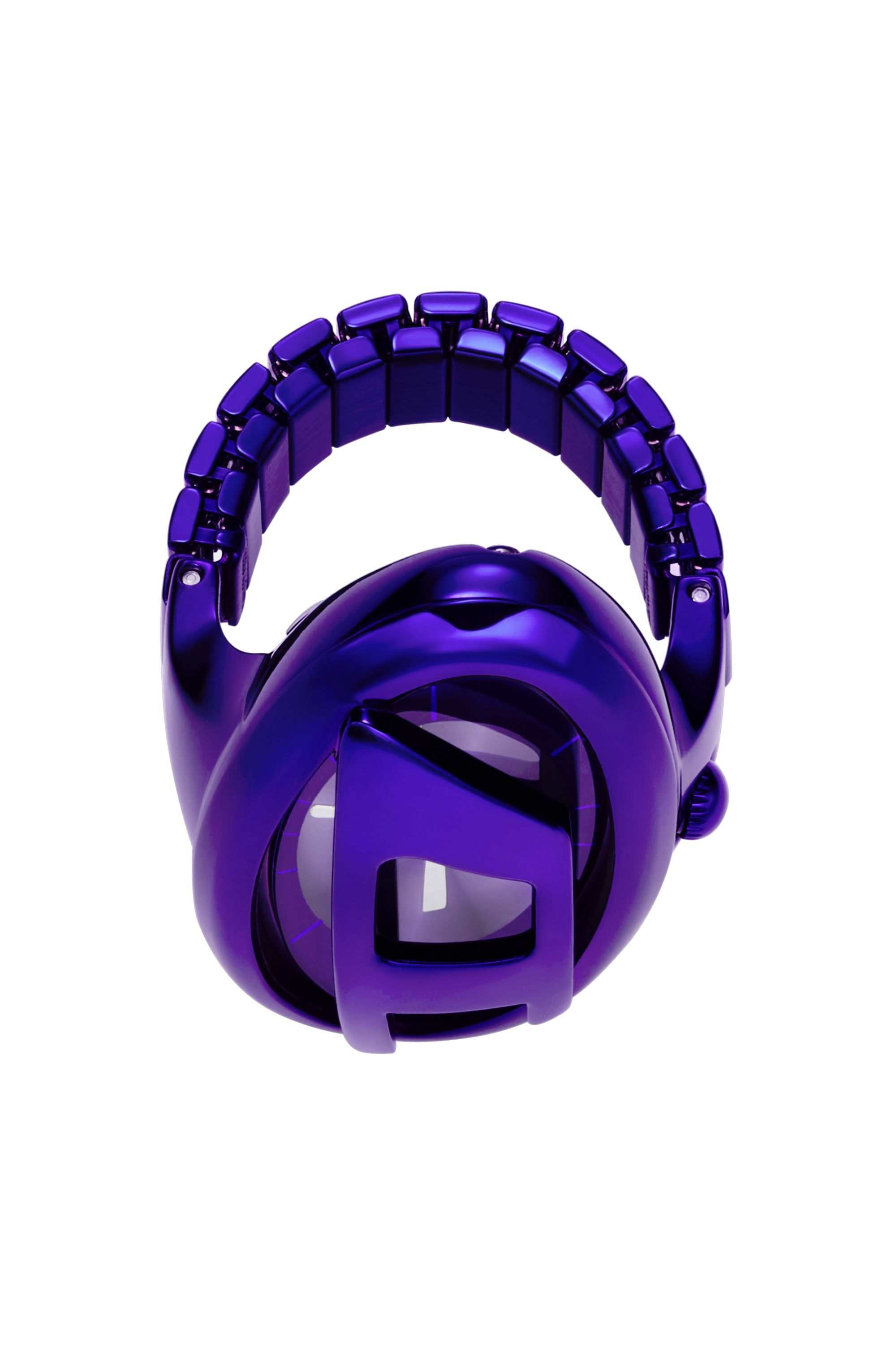 Diesel - DZ5624 WATCH, Woman's D-Era purple stainless steel ring watch in Blue - 3