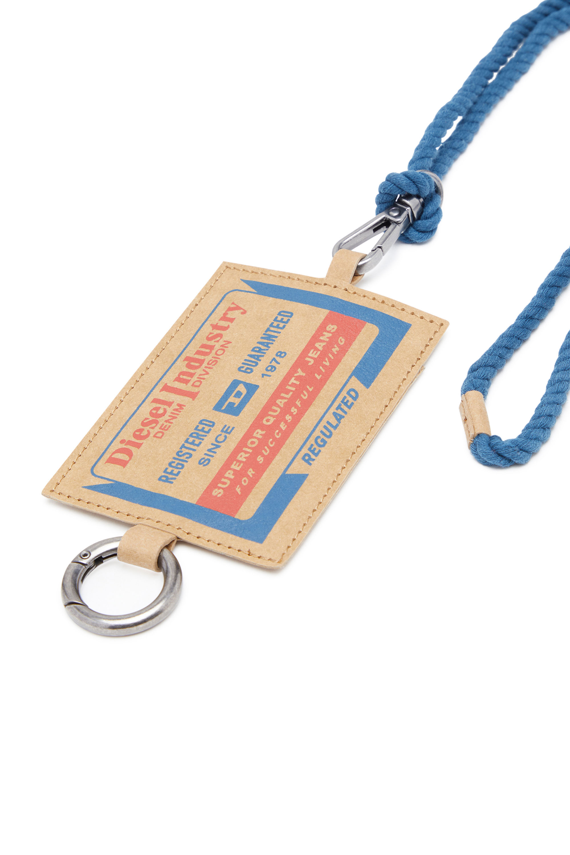 Diesel - CARD HOLDER ON STRAP, Beige - Image 3