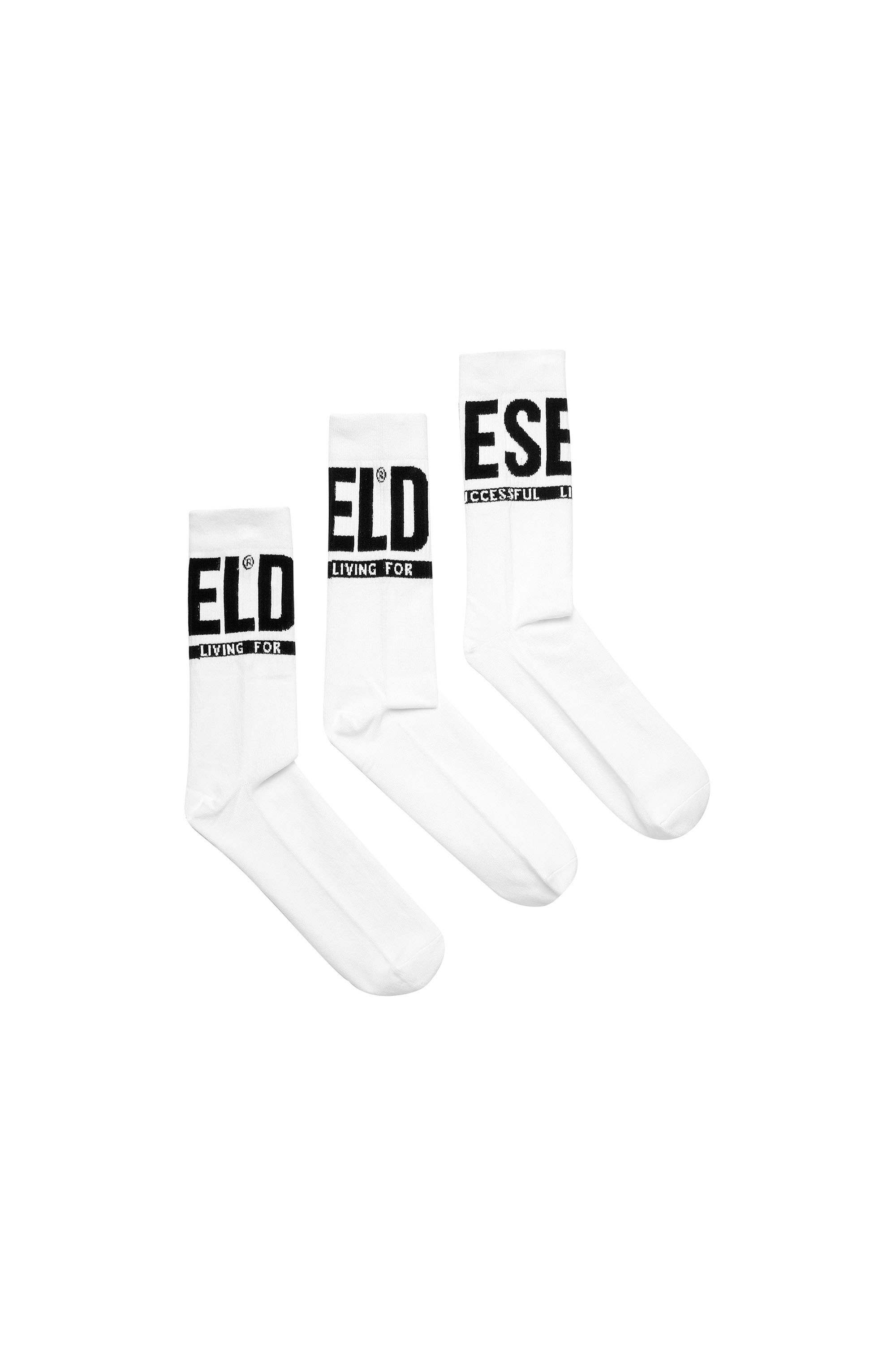SKM-RAY-THREEPACK, White - Socks