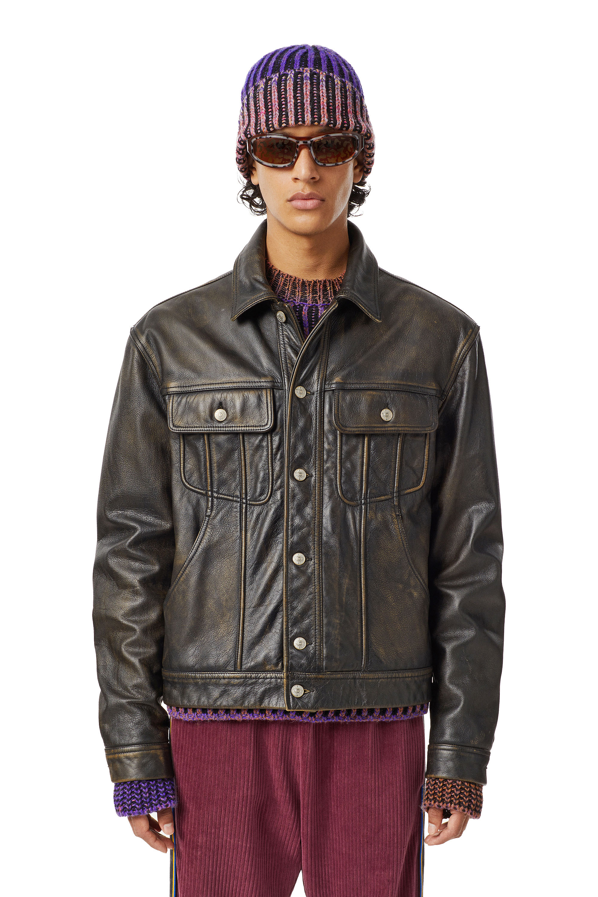 L-RILEY, Black - Leather jackets