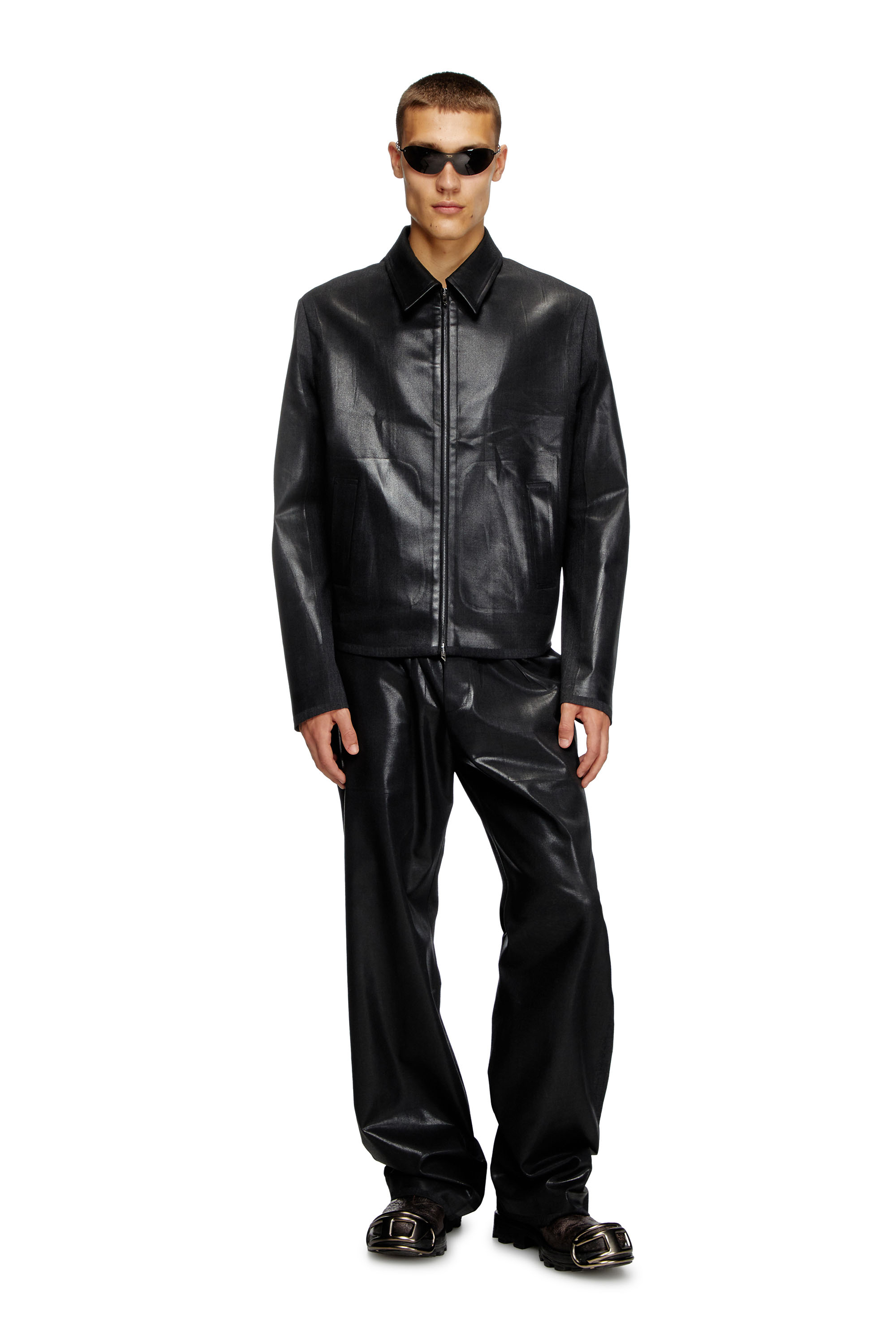 Diesel - P-CLAYS, Man's Wool-blend pants in Black - 1