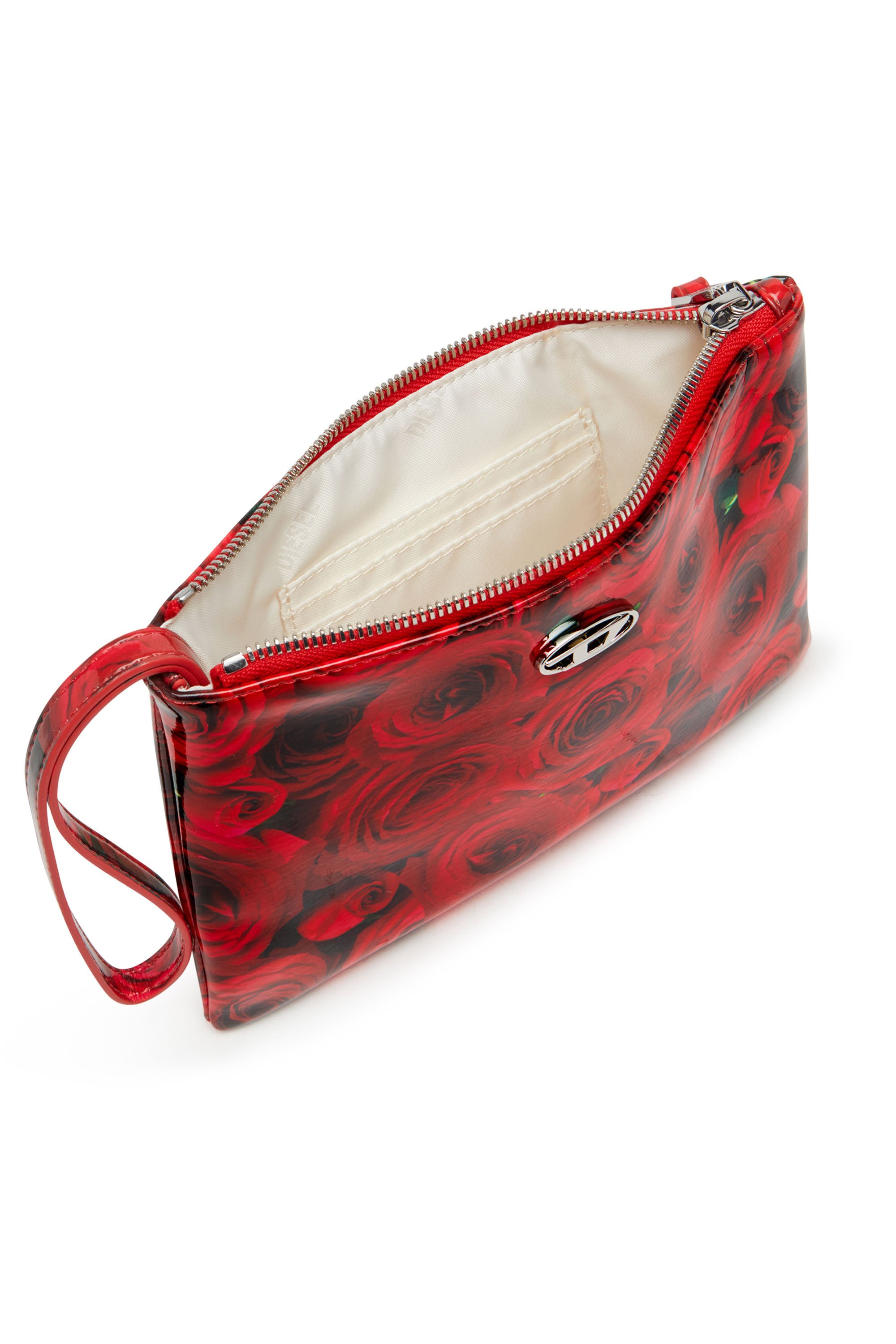 Diesel - PLAY POUCH II, Woman's Pouch in printed glossy PU in Red - 3