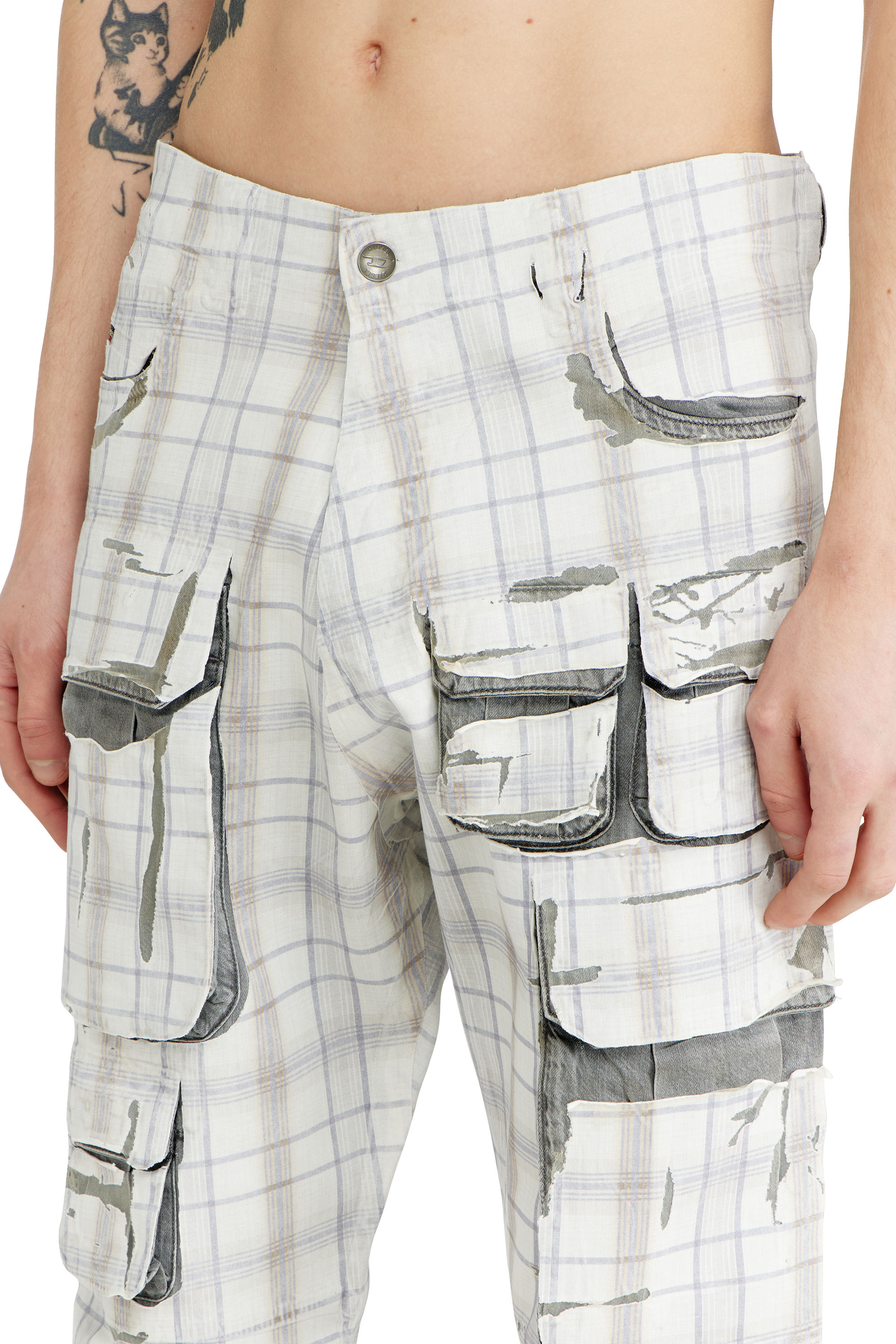 Diesel - Man's Slim Jeans D-DAREK 068WA, Light Grey - 5