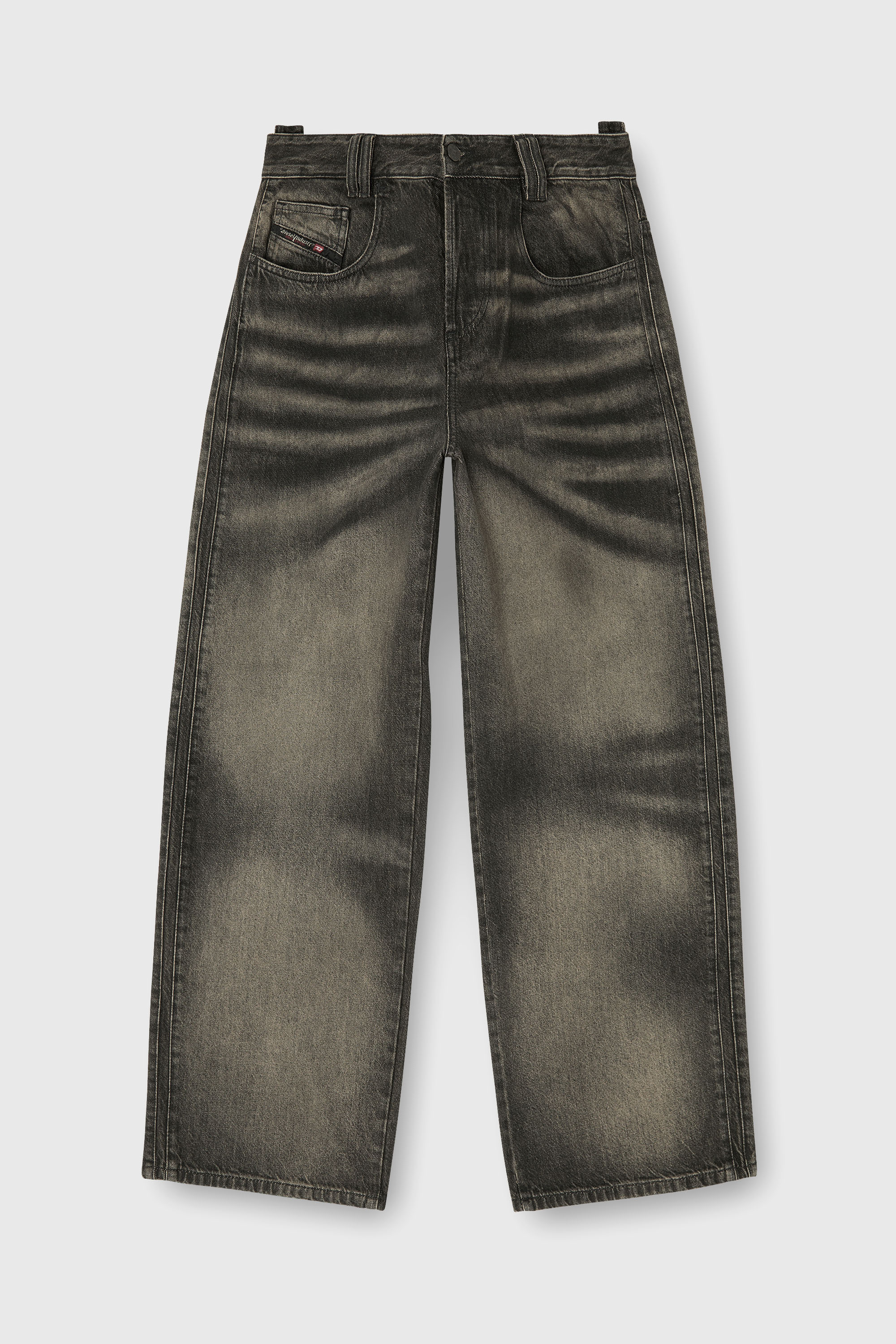 Diesel - Unisex's Relaxed Jeans 1982 D-Hakou 09R33, Black/Dark grey - 2