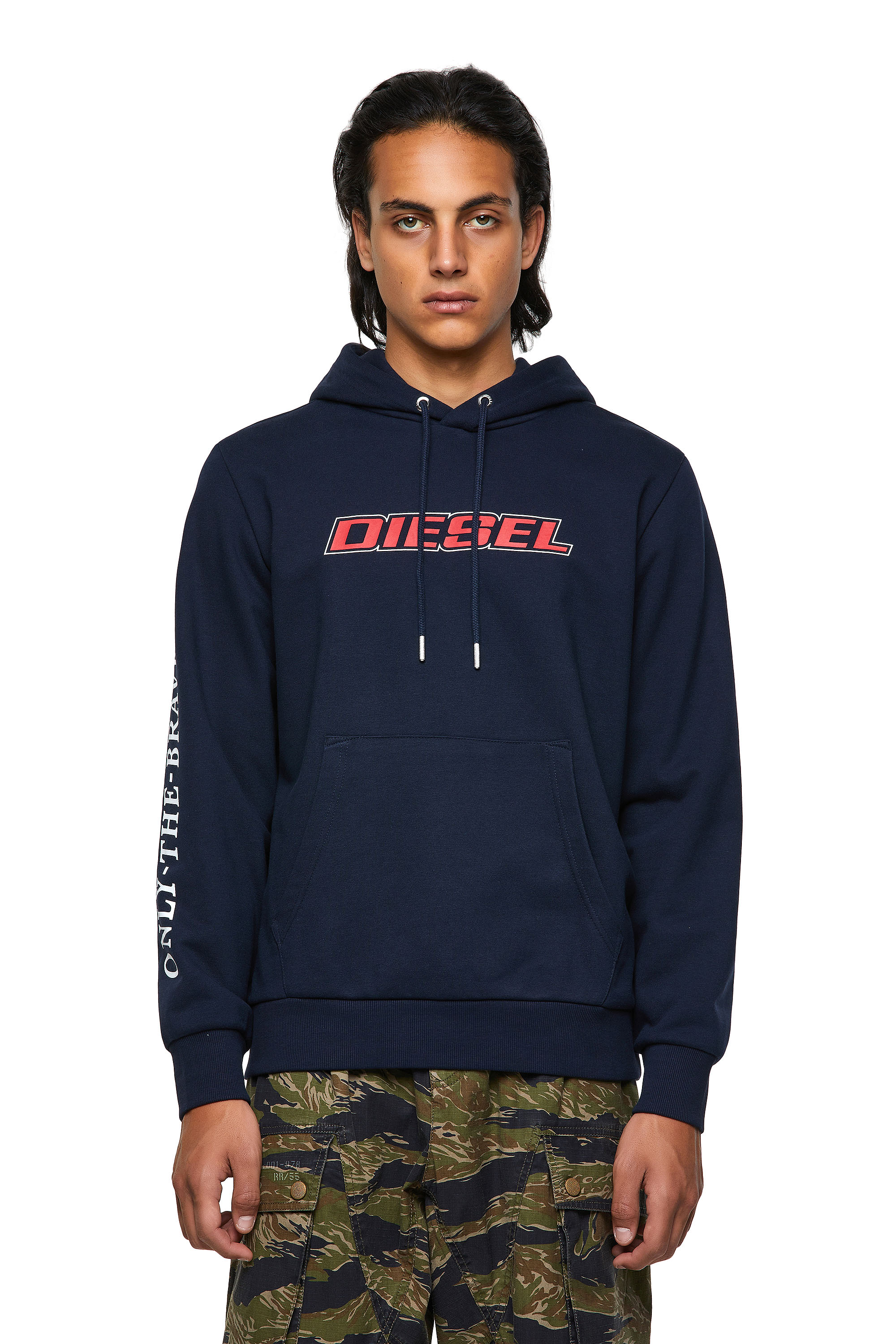 S-GIRK-HOOD-K10, Dark Blue - Sweaters