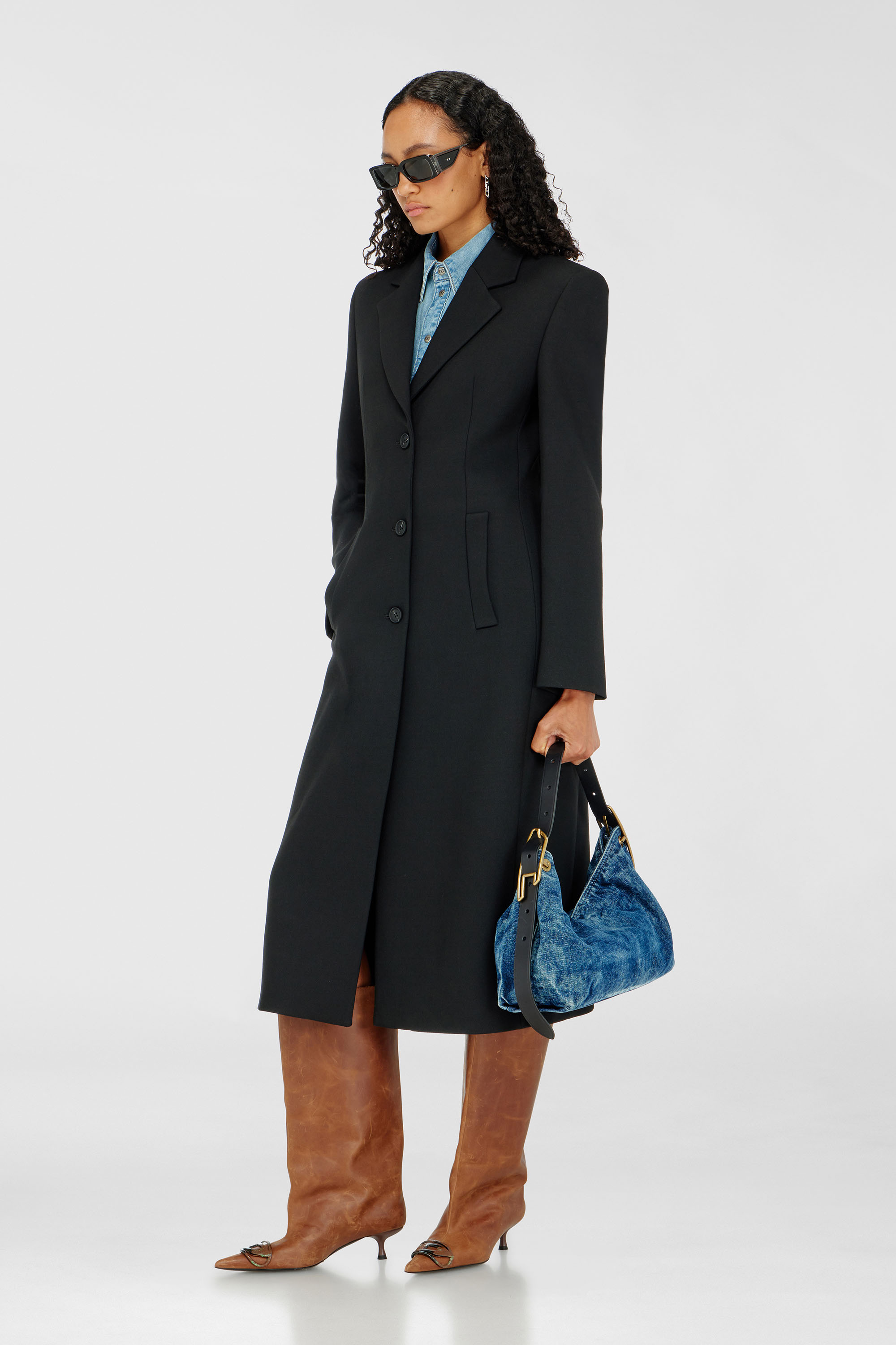 Long hourglass coat