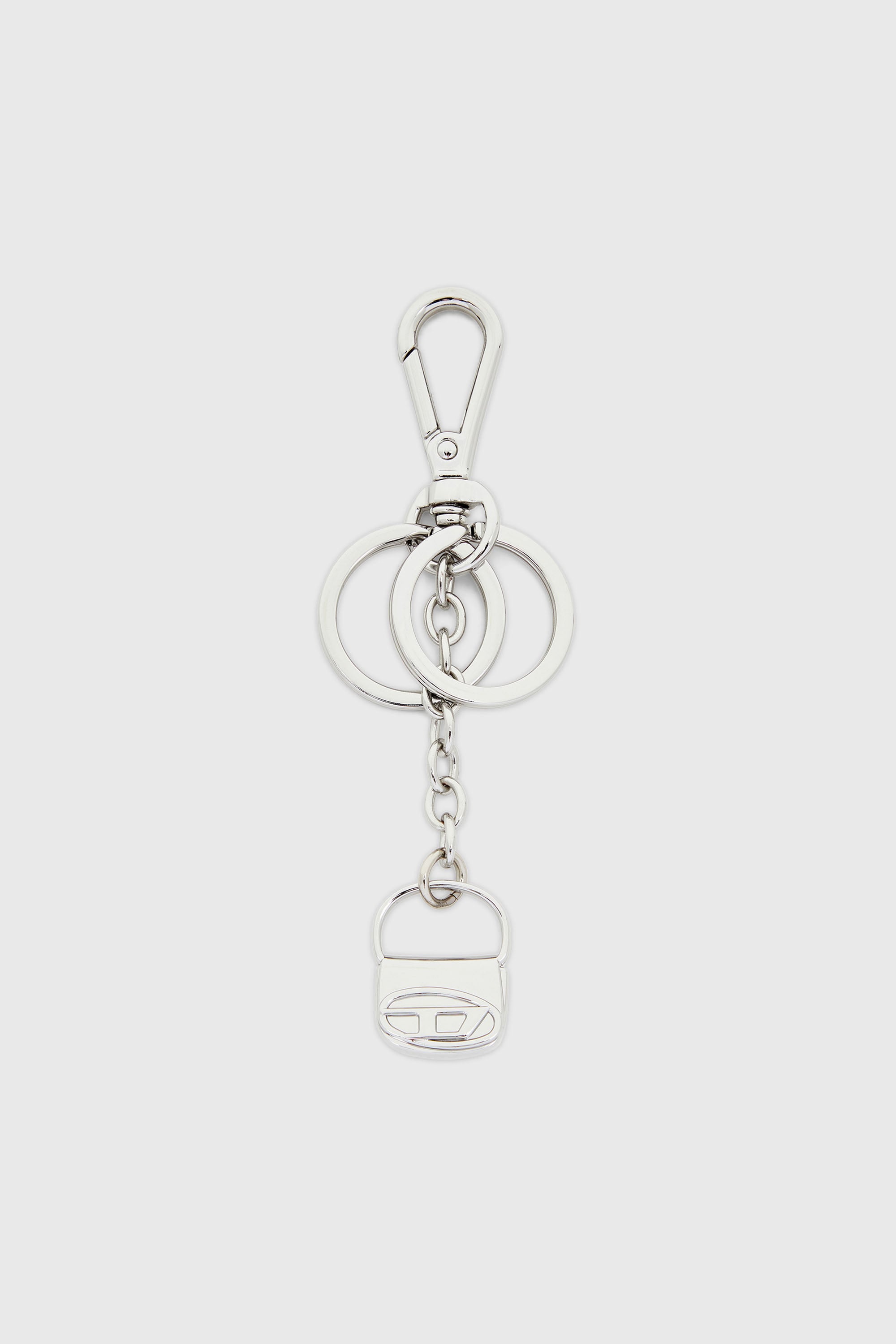 Metal keyring with 1DR bag charm