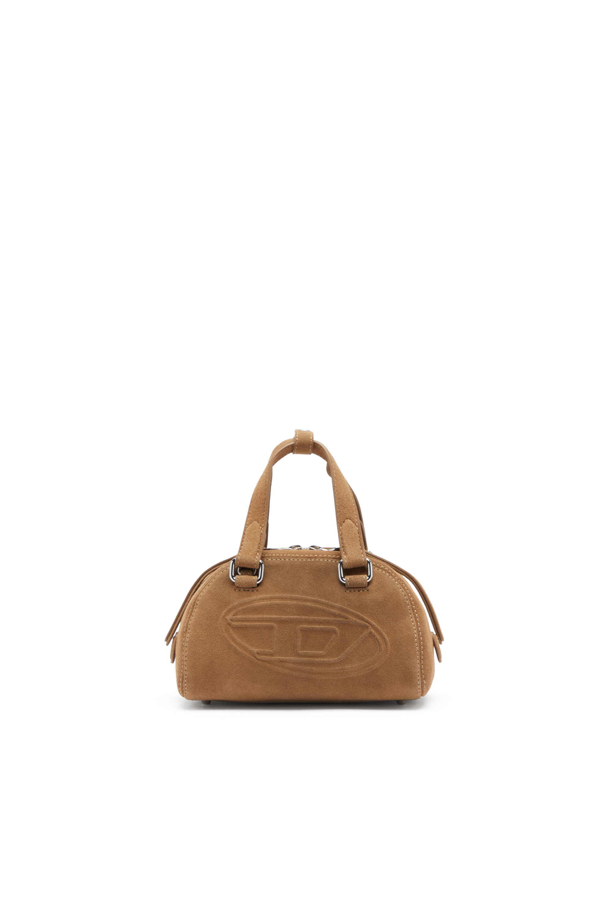 Diesel - 1DR DOME CROSSBODY, Unisex's 1DR Dome-Suede mini bowling bag in Beige - 1