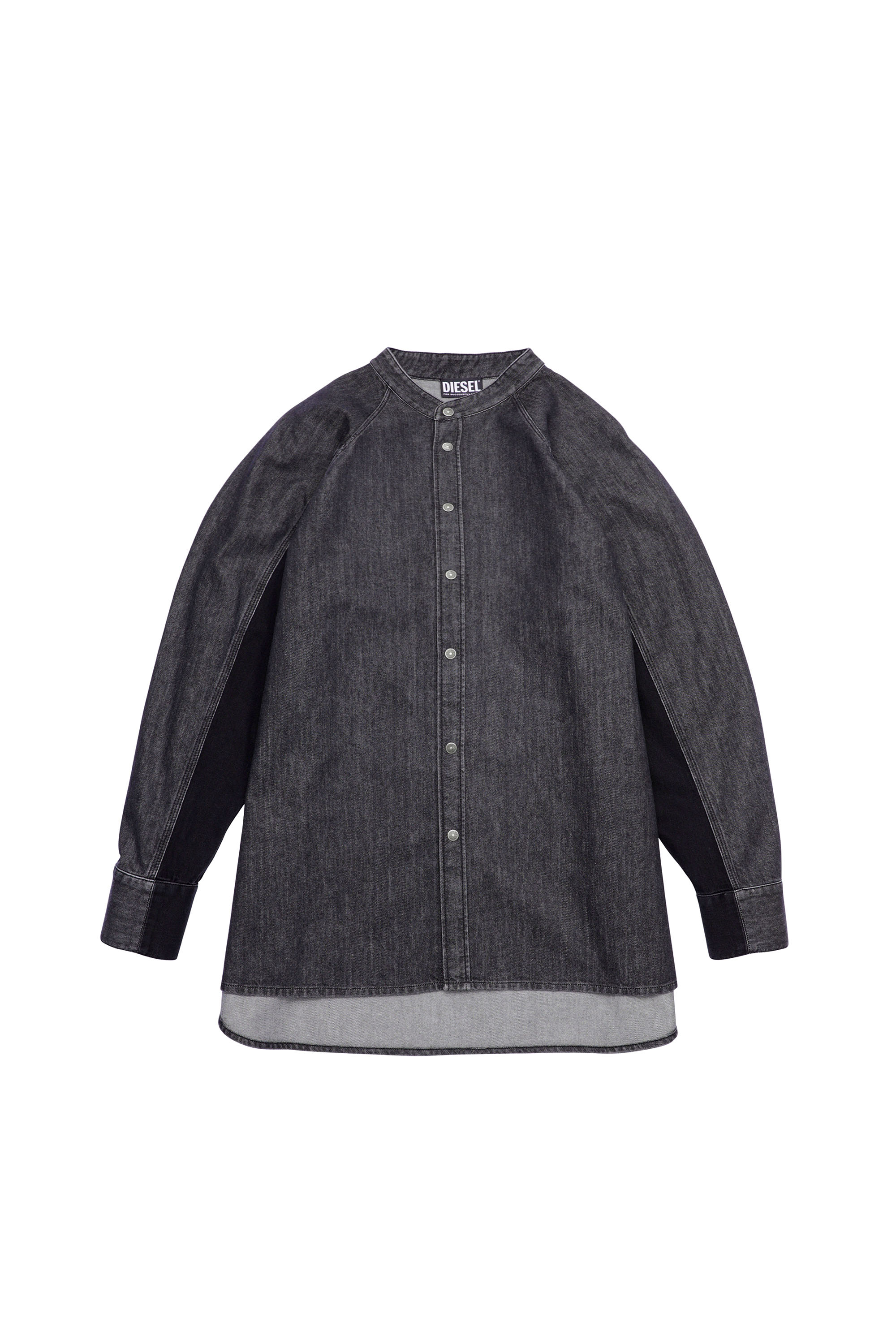 DE-NOVA-SP1, Black - Denim Shirts