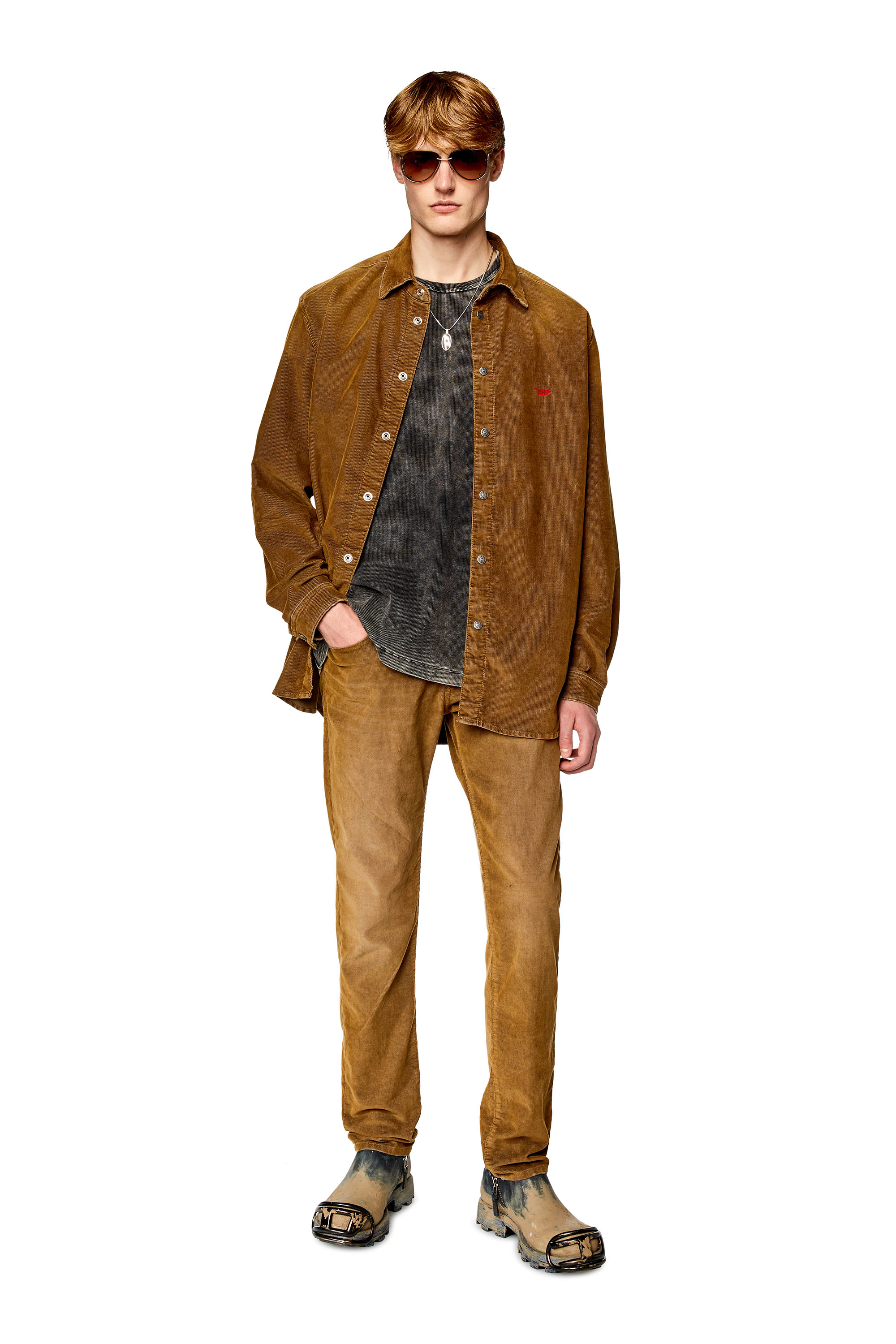 Diesel - Slim Jeans 2019 D-Strukt 003GJ, Light Brown - Image 1