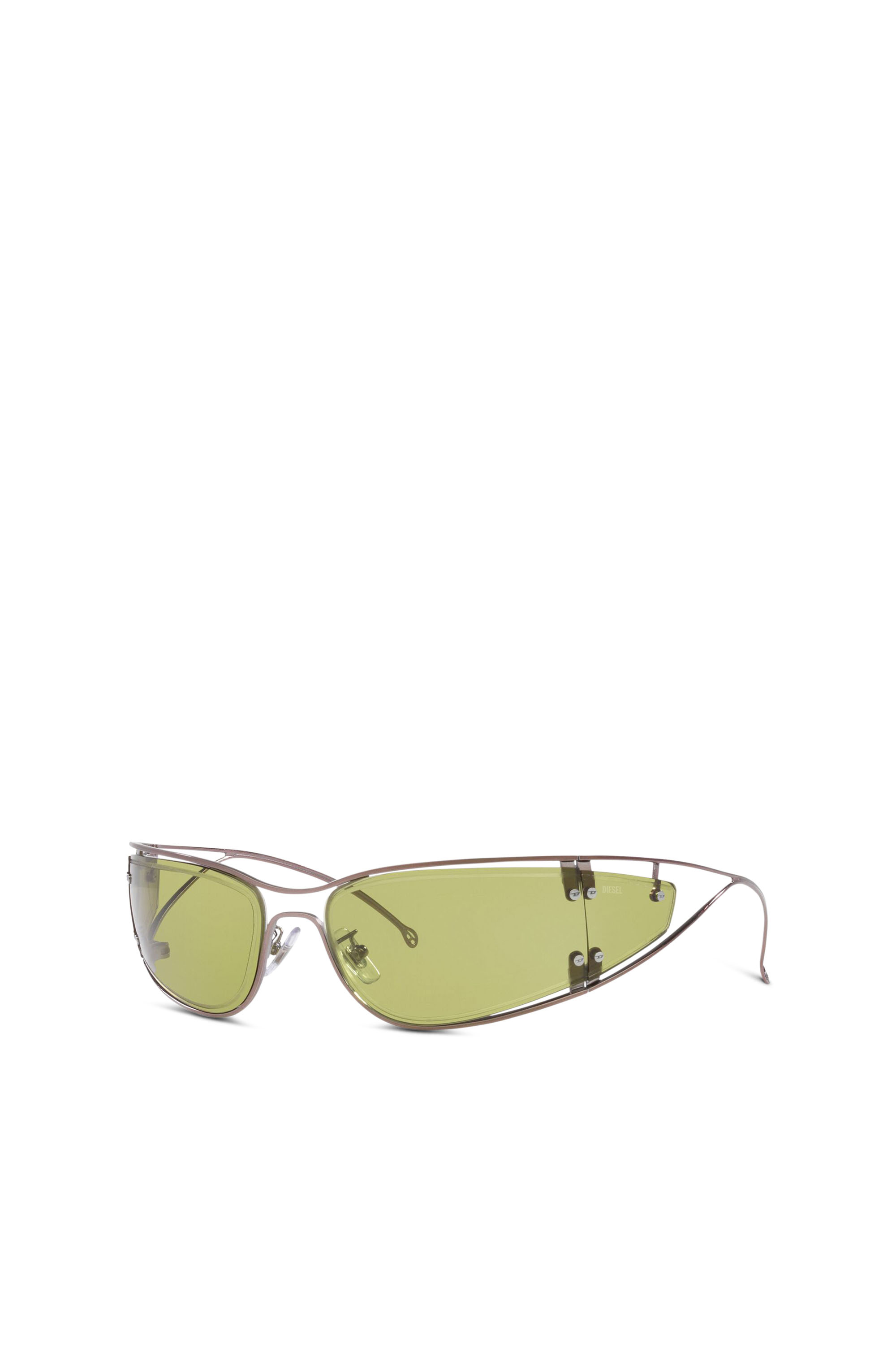 Diesel - 0DL1001, Unisex's Wraparound shape sunglasses in Green - 2