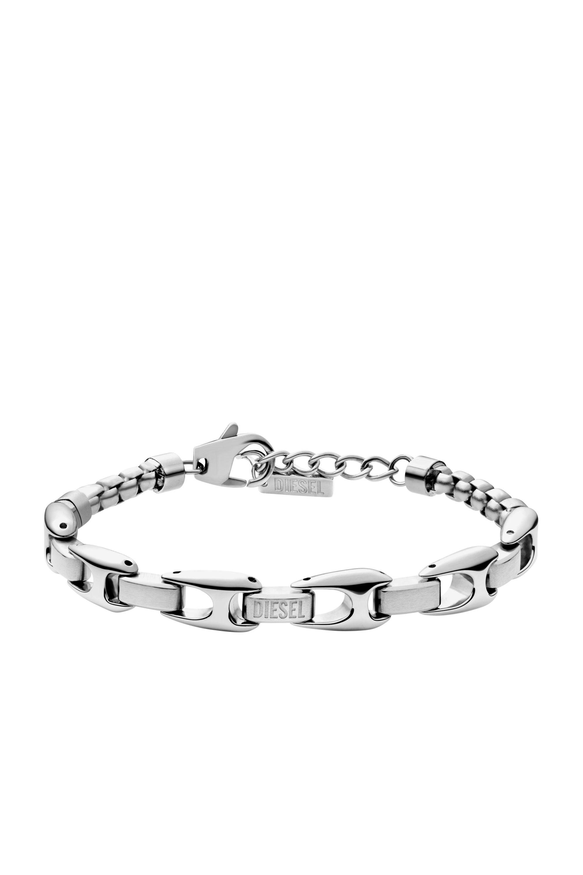 Diesel - DX1633040 JEWELLERY, Unisex's Stainless steel chain bracelet in Silver - 1