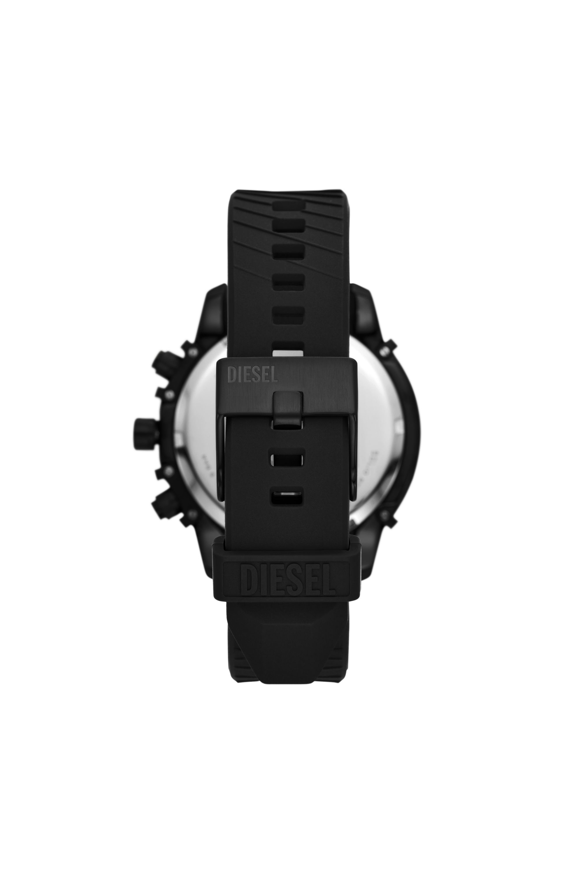 Diesel - DZ4650, Man Griffed silicone watch and bracelet set in Black - Image 2