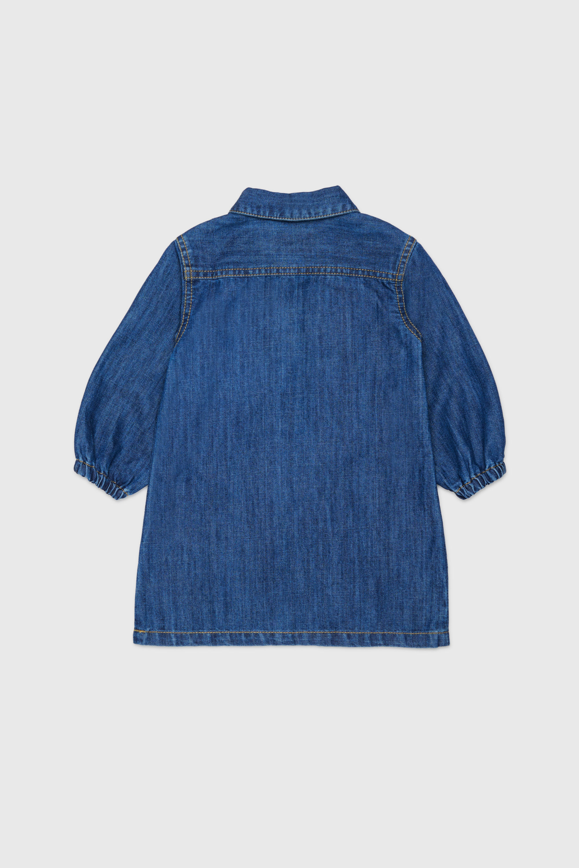 Diesel - DELBIB, Woman's Denim shirt dress with Oval D logo embroidery in Medium blue - 3