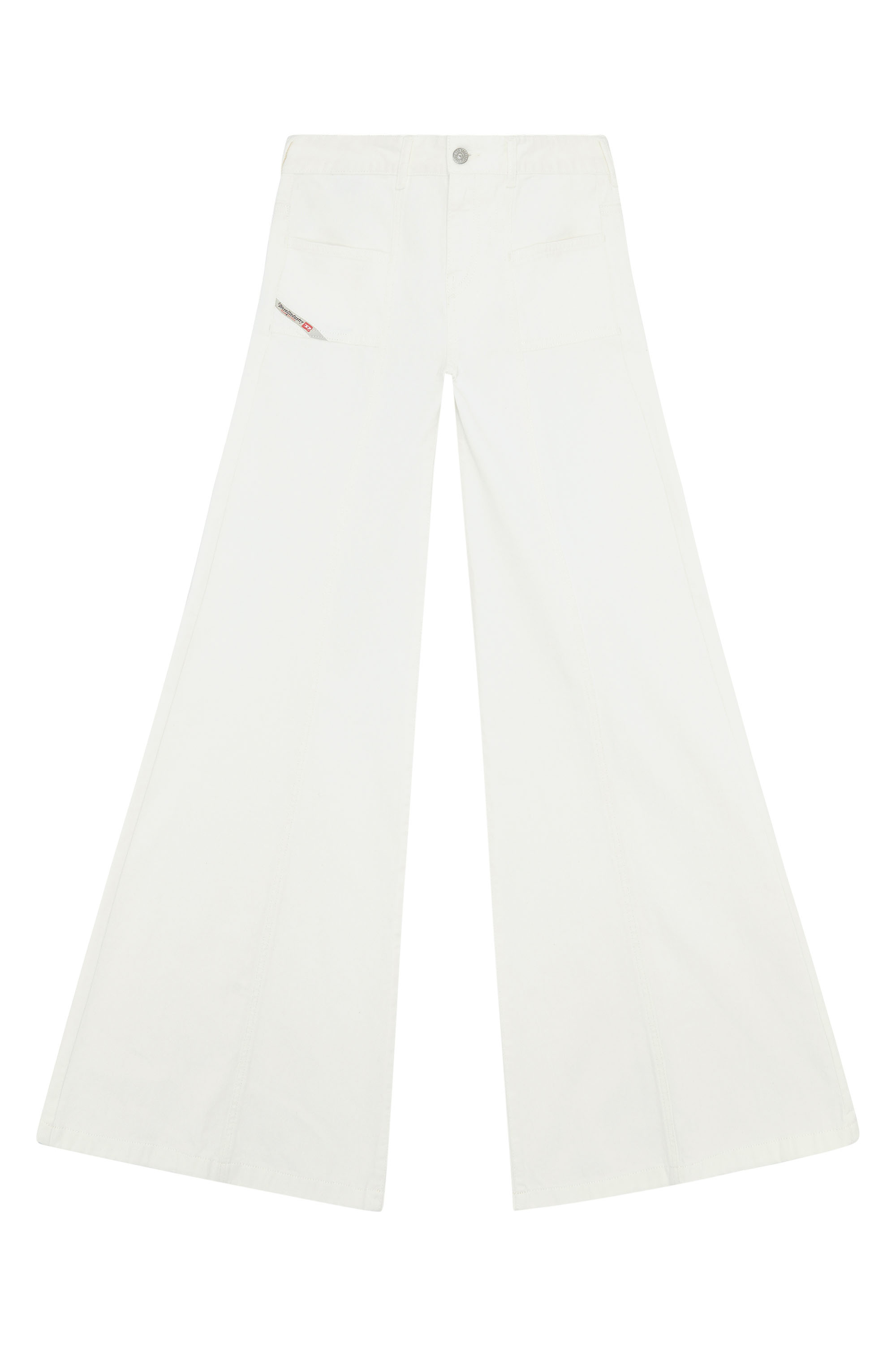 Diesel - Bootcut and Flare Jeans D-Akii 068JQ, White - Image 5