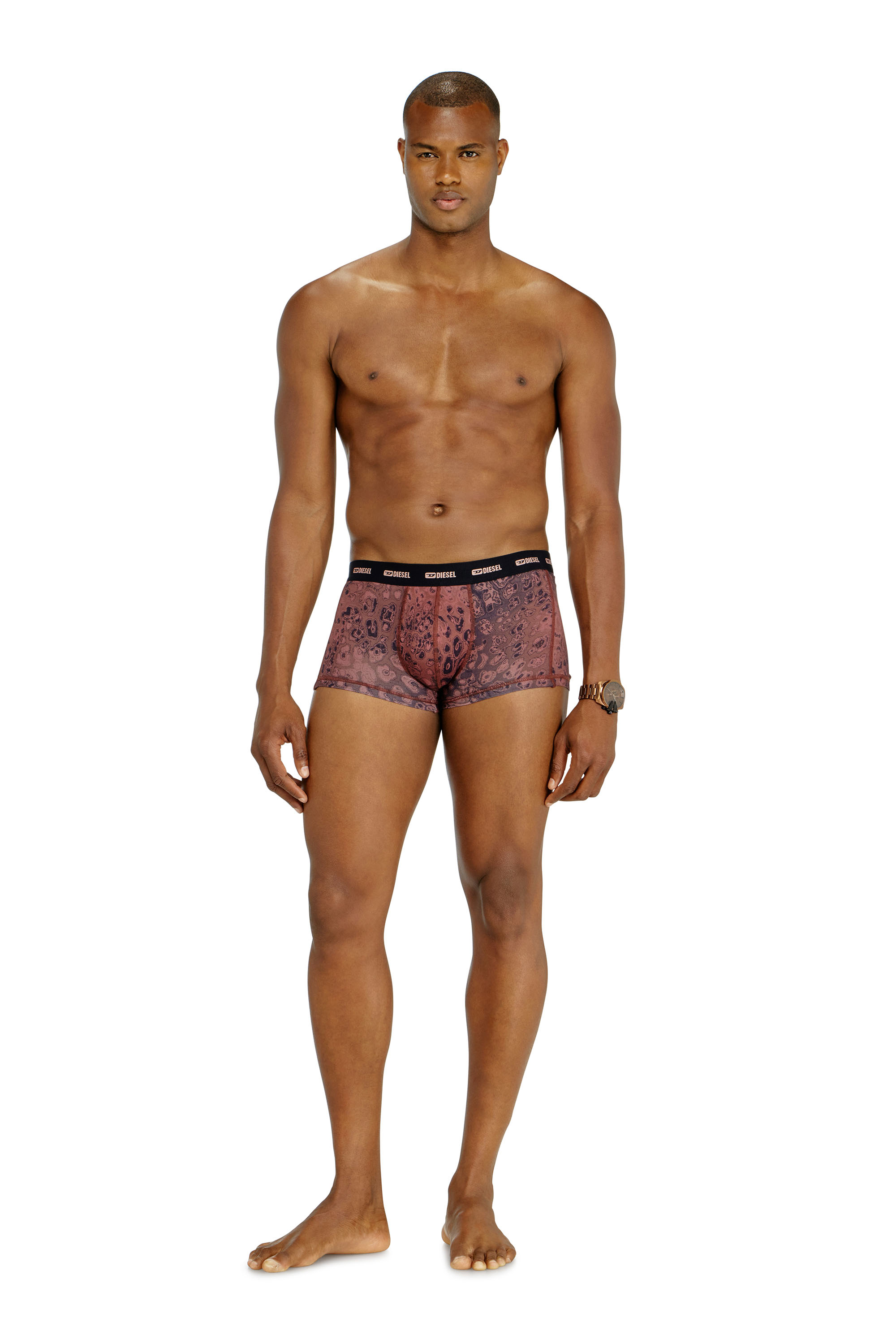 Diesel - DAMIEN-UTLT-3PACK, Man's Three-pack of stretch cotton boxer briefs in Violet - 2