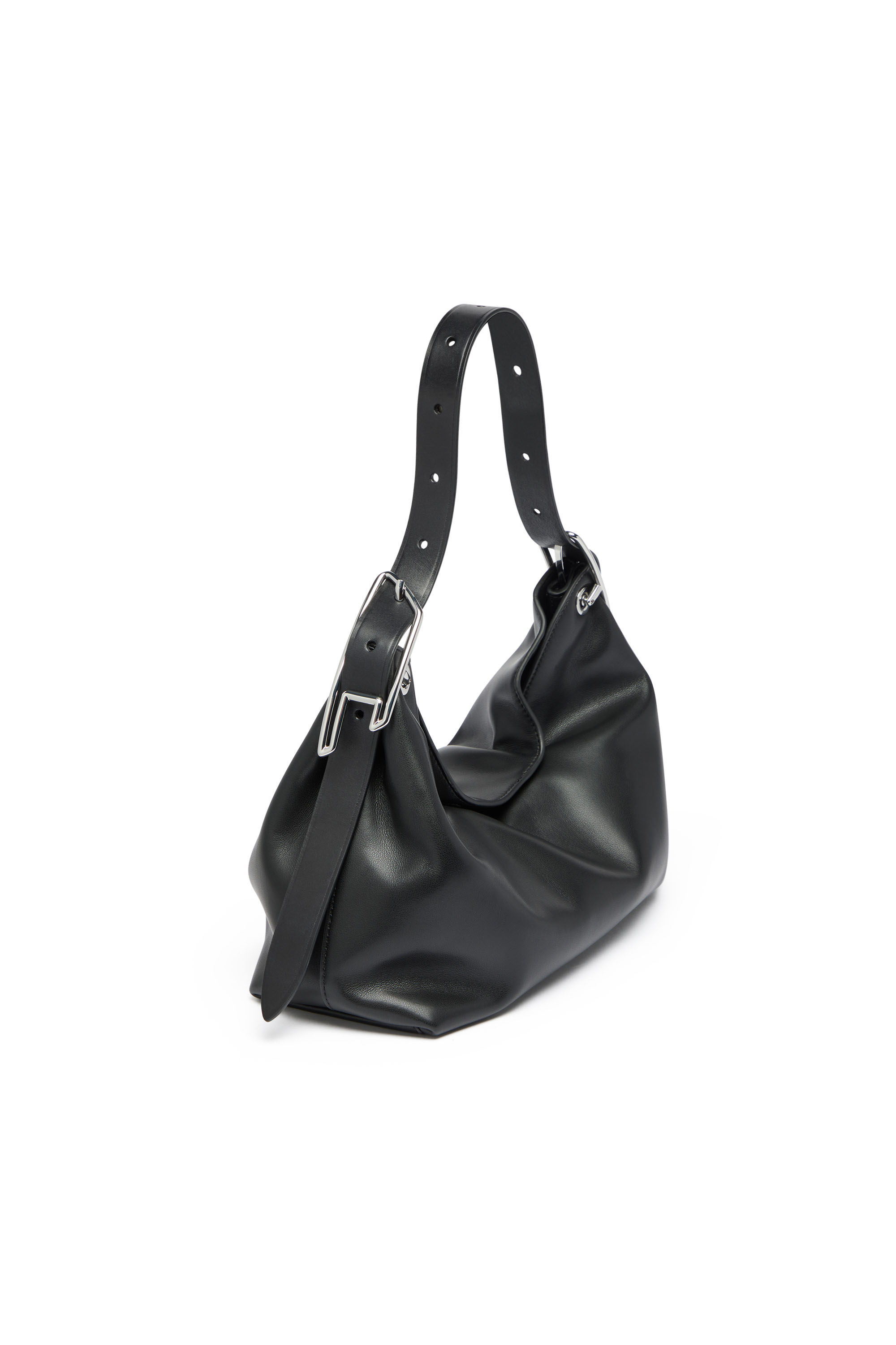 Diesel - D-LINE HOBO S, Woman's D-Line-Leather shoulder bag in Black - 2